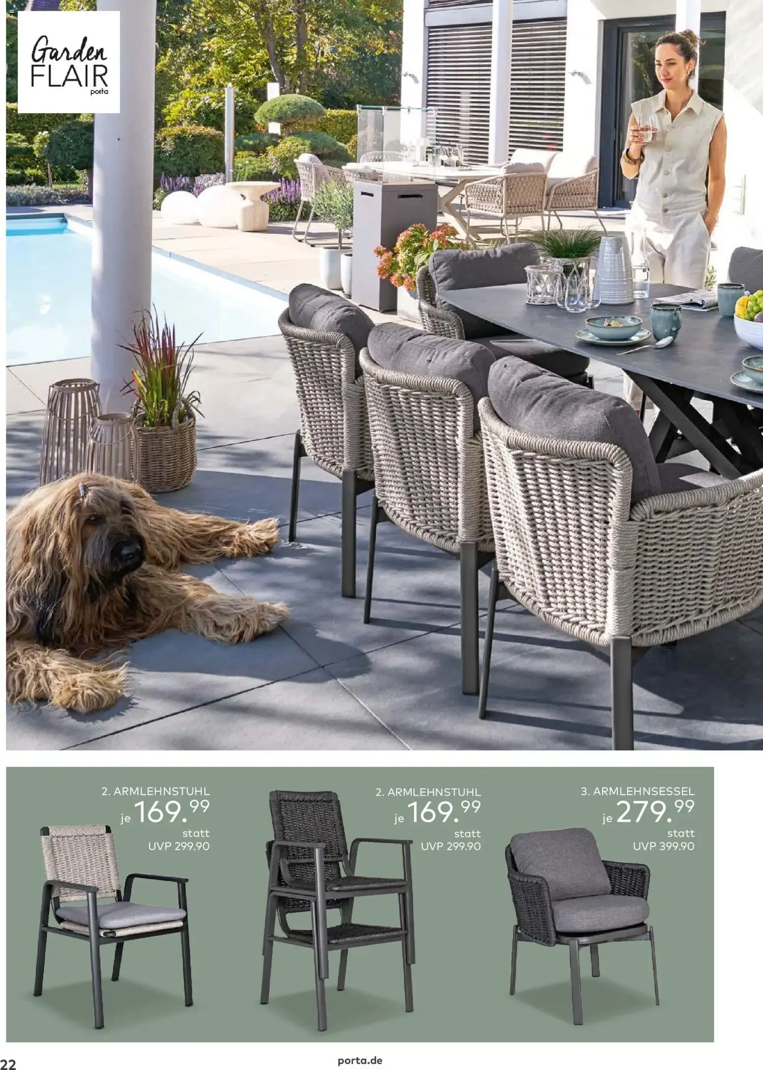 Porta! Gartenmöbel Katalog (ab 01.03.2026) zum Blättern von 1. März bis 31. August 2026 - Prospekt seite 22