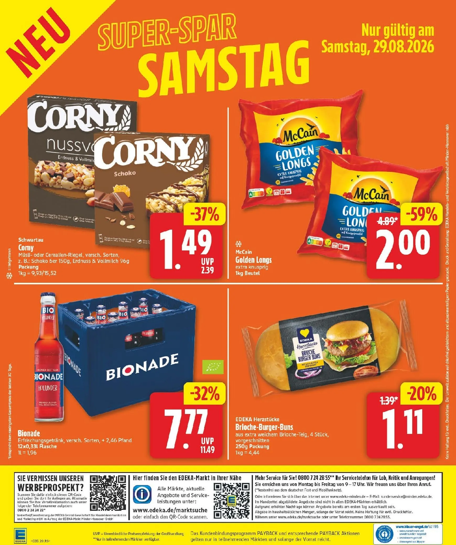 Edeka Prospekt nächste Woche – von Montag 24.08.2026 bis Samstag 29.08.2026 von 24. August bis 29. August 2026 - Prospekt seite 26