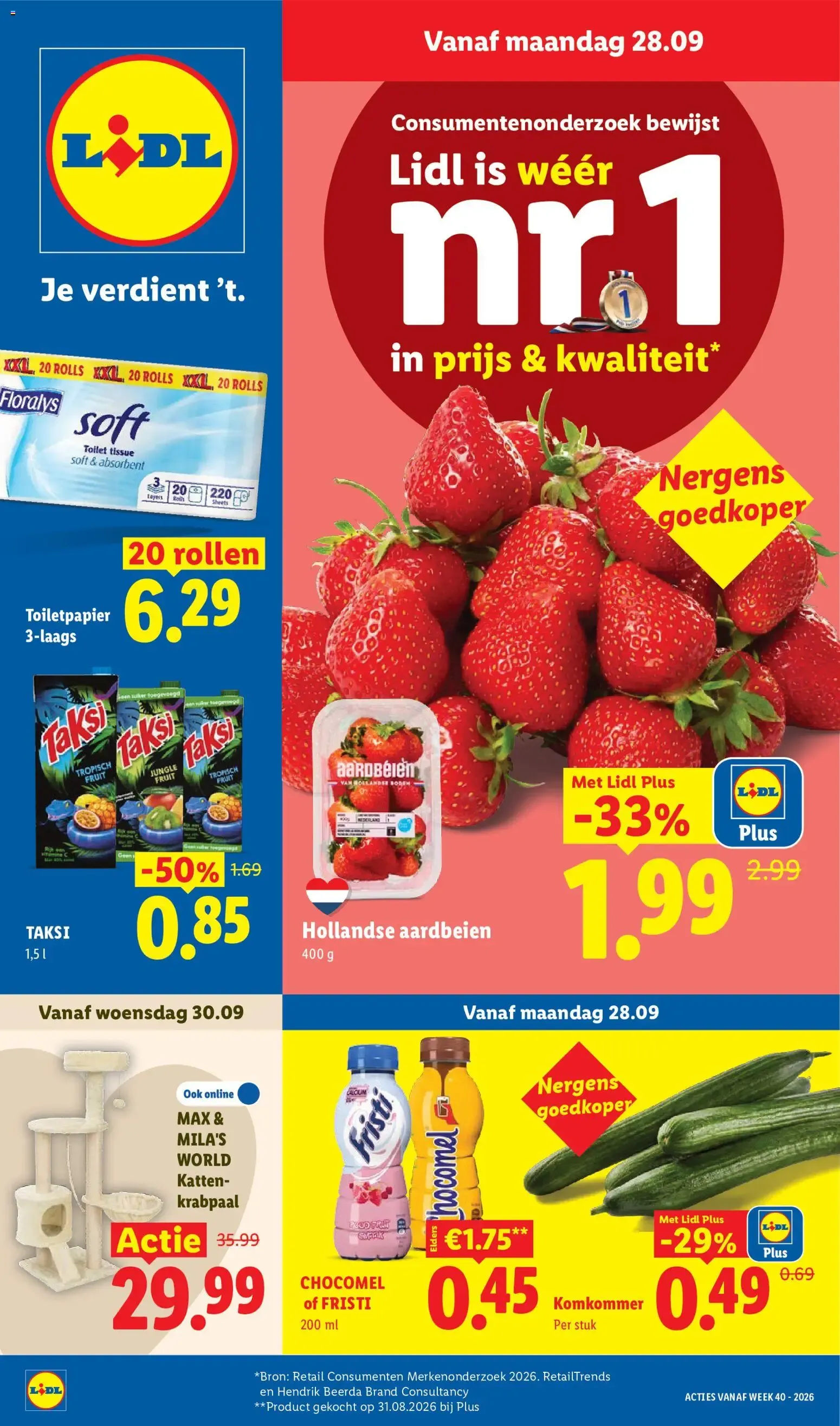 Lidl folder vanaf 28-09-2026 -- NIEUWE van 28 september tot 4 oktober 2026 - Folder pagina 1