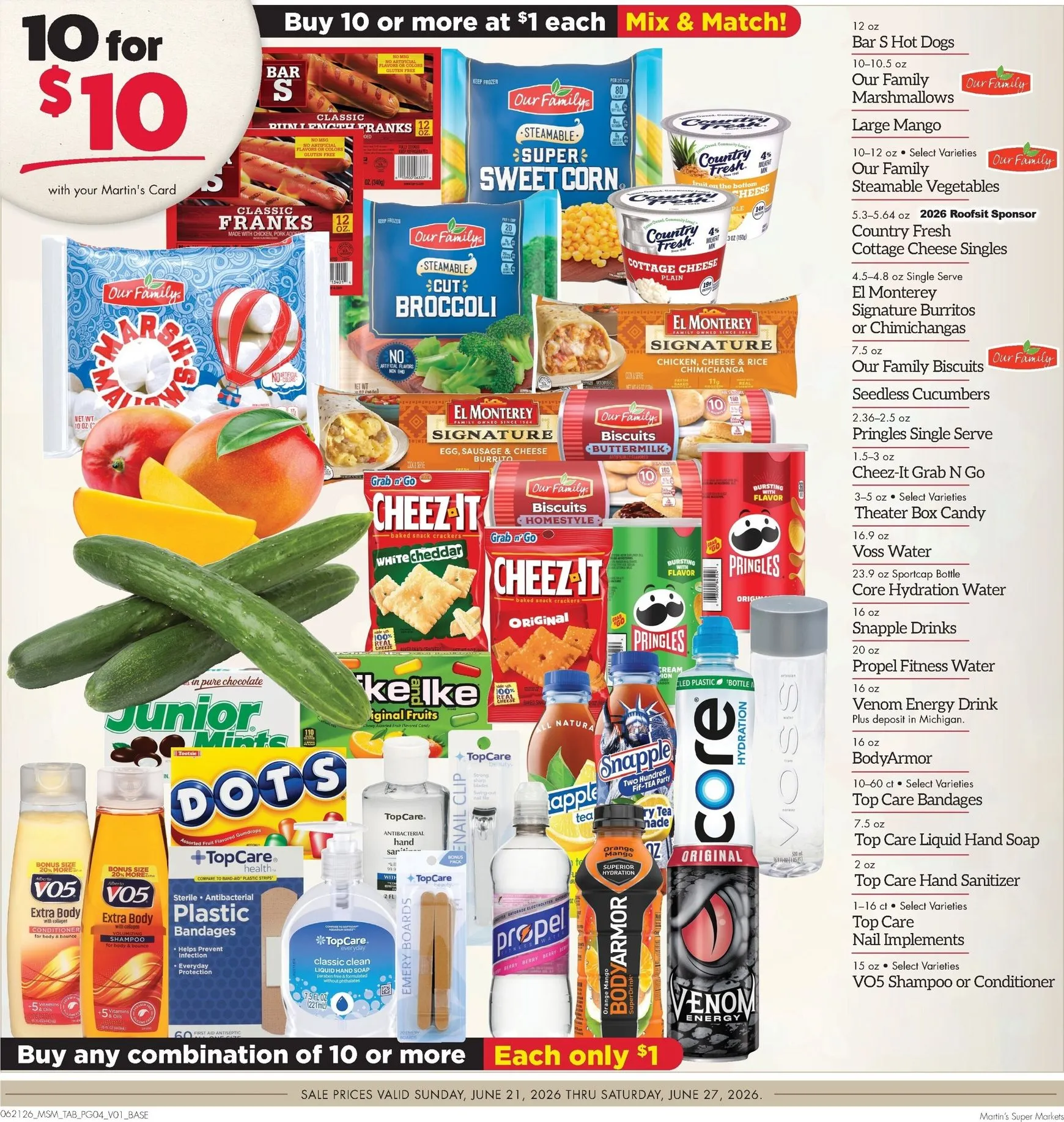 Weekly ad Current Martin's Super Markets leaflet valid from Sunday 06/21/2026 to Saturday 06/27/2026 from June 21 to June 27 2026 - Page 4