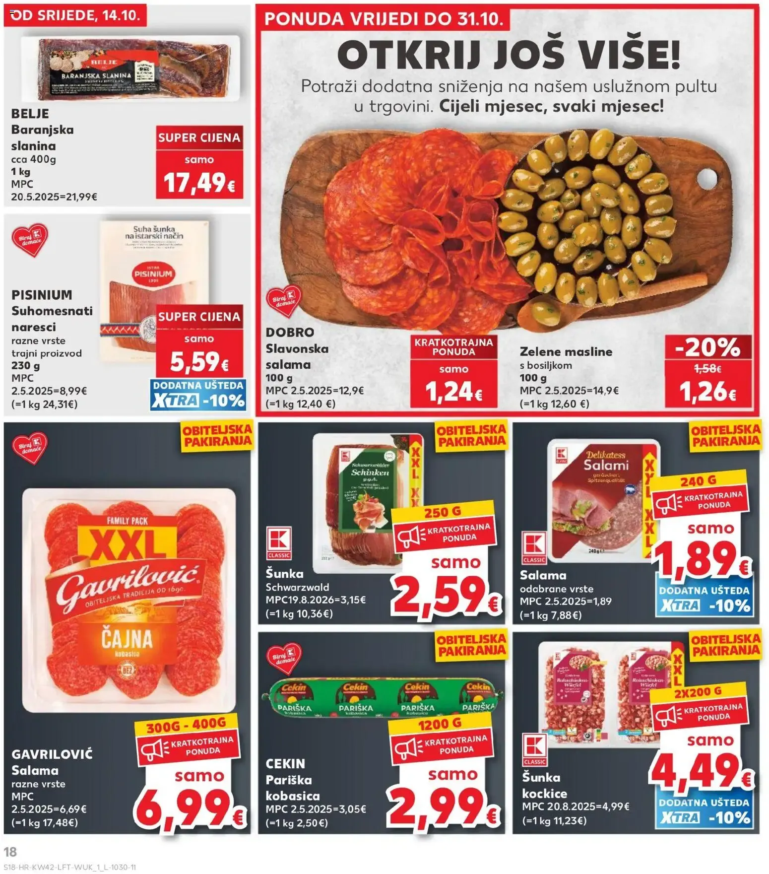 Katalog Kaufland Katalog novi od 14.10.2026 na listanje > letak digitalni od 14. listopada do 20. listopada 2026. - Pregled Stranica 18