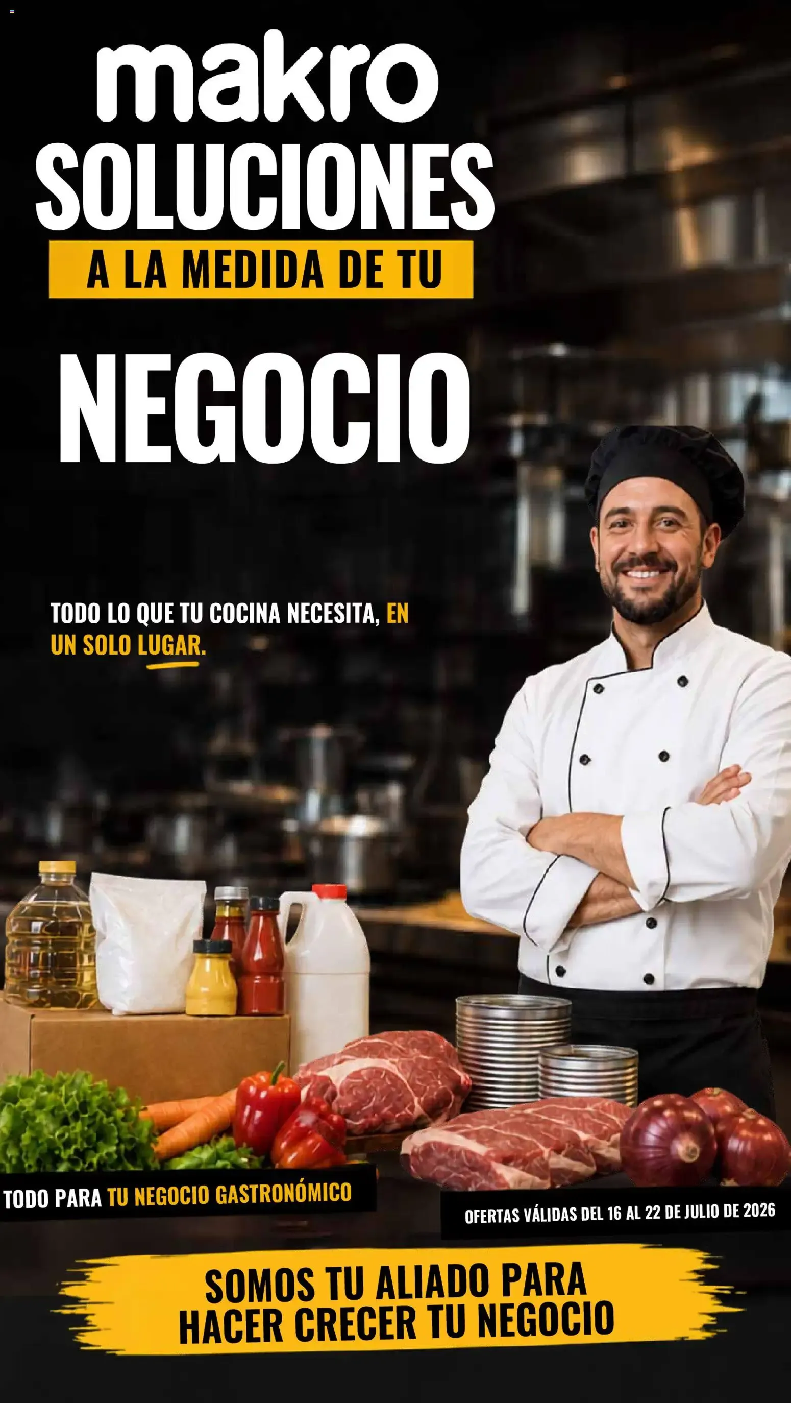 Ofertas de makro SOLUCIONES A LA MEDIDA DE TU NEGOCIO 16 de julio al 22 de julio 2026 - Página 1 del catálogo