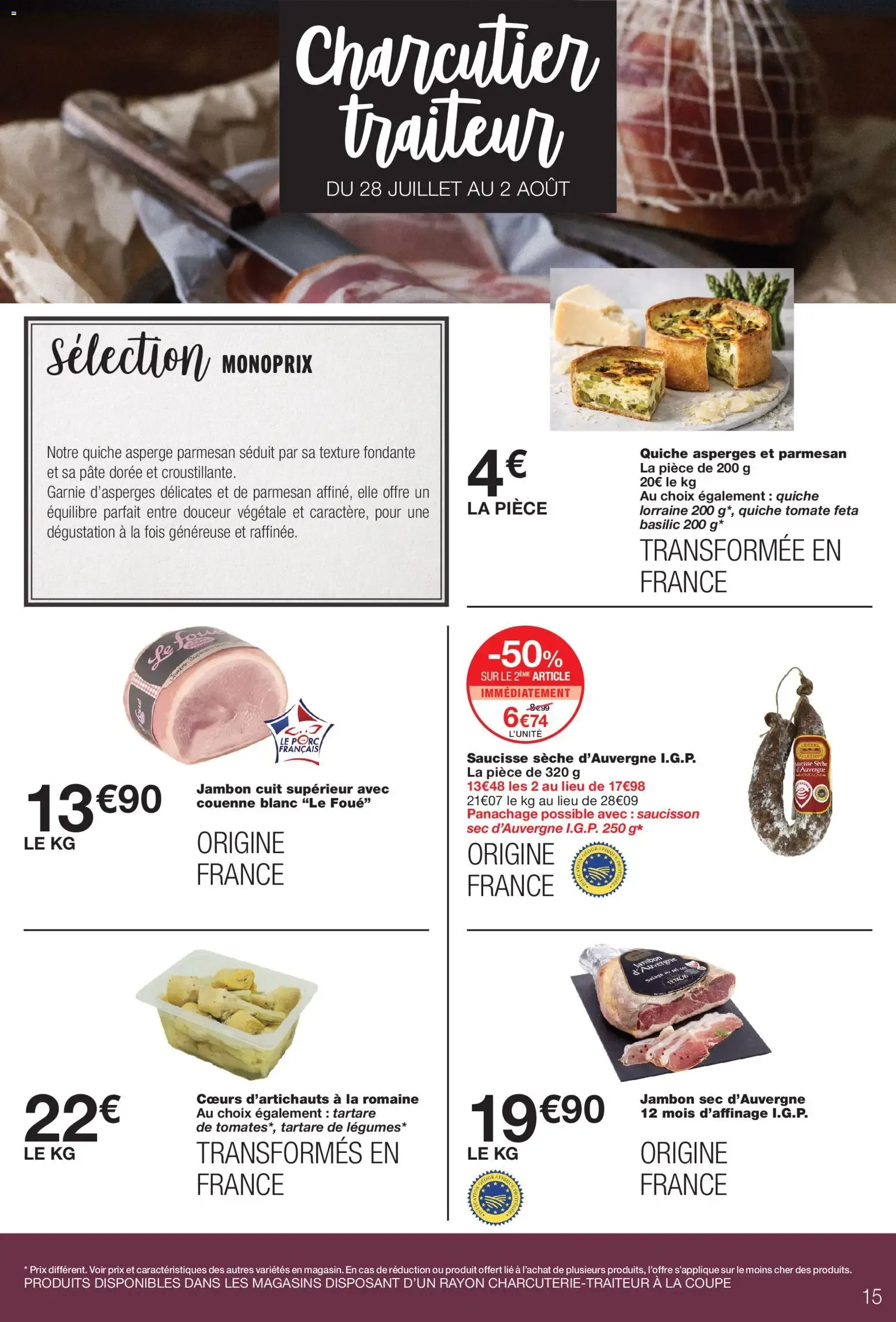 Monoprix catalogue à partir du 28/07/2026 - promo en ligne du 28 juillet au 9 août 2026 - Catalogue page 15