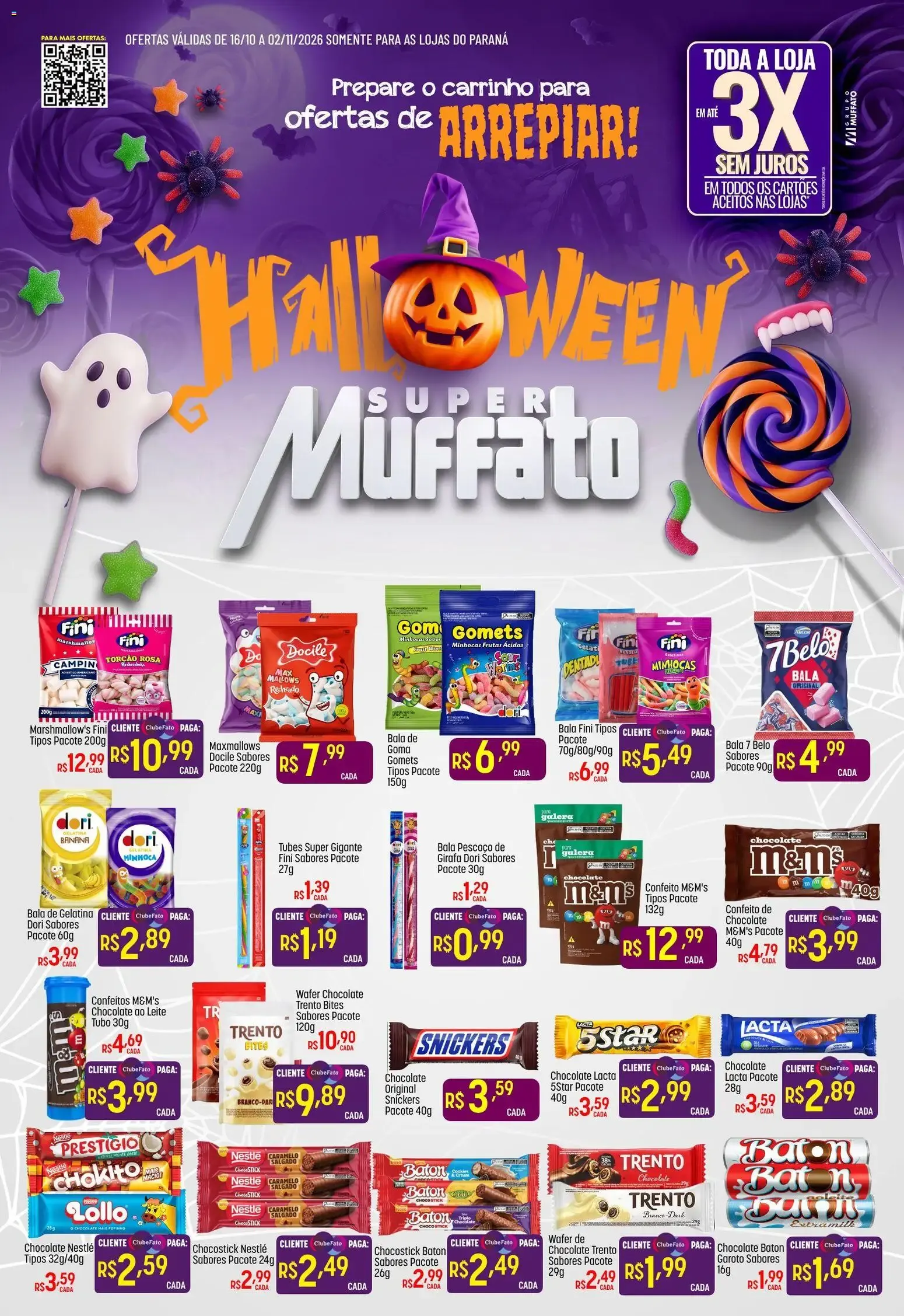 Encarte de Super Muffato ofertas Halloween de 16/10/2026 | Promoções Online 16 de outubro até 2 de novembro 2026 - Pagina 1