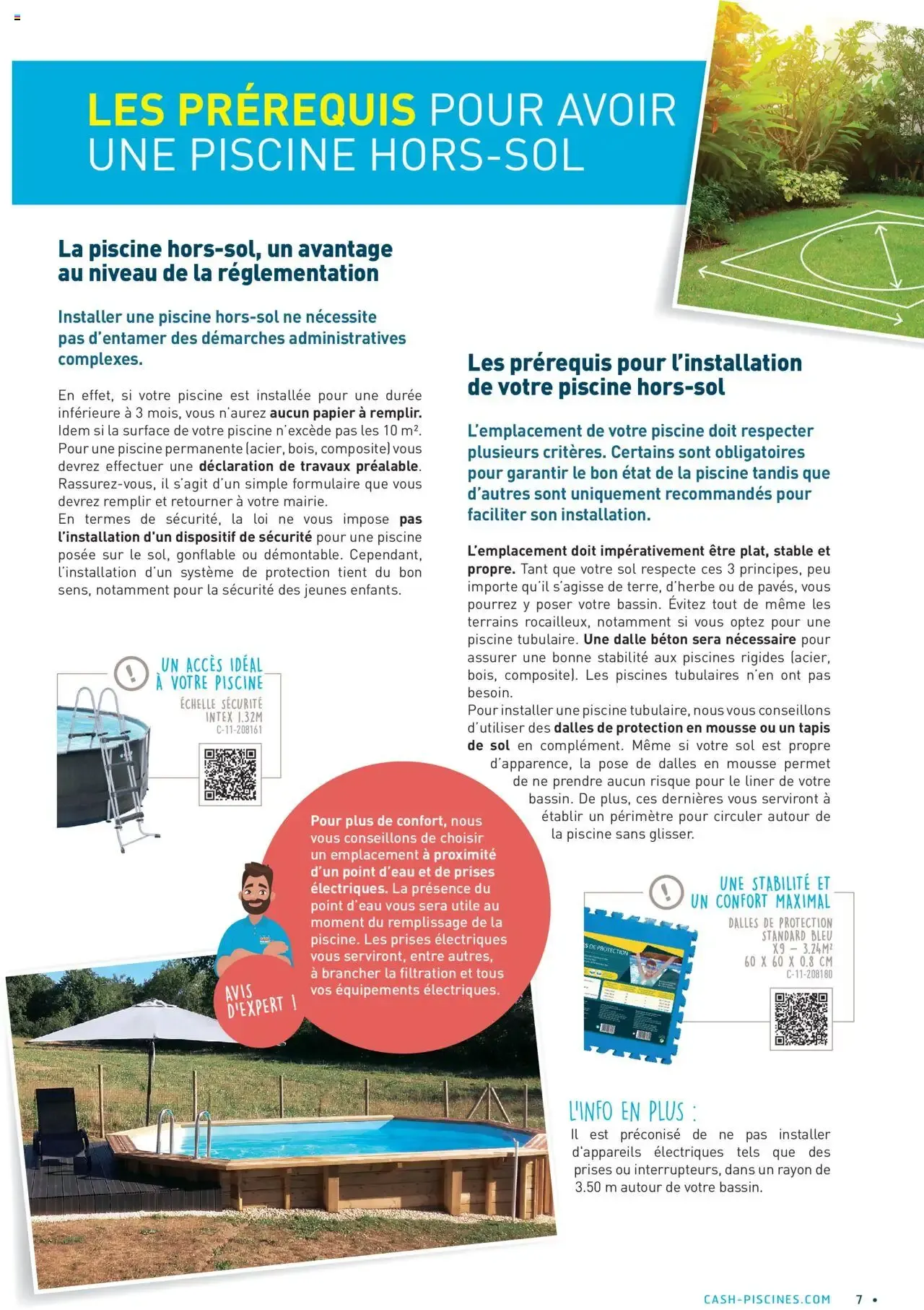 Cash Piscines Guide piscines hors-sol à partir du 01/03/2024 - promo en ligne du 1 mars au 30 septembre 2026 - Catalogue page 7