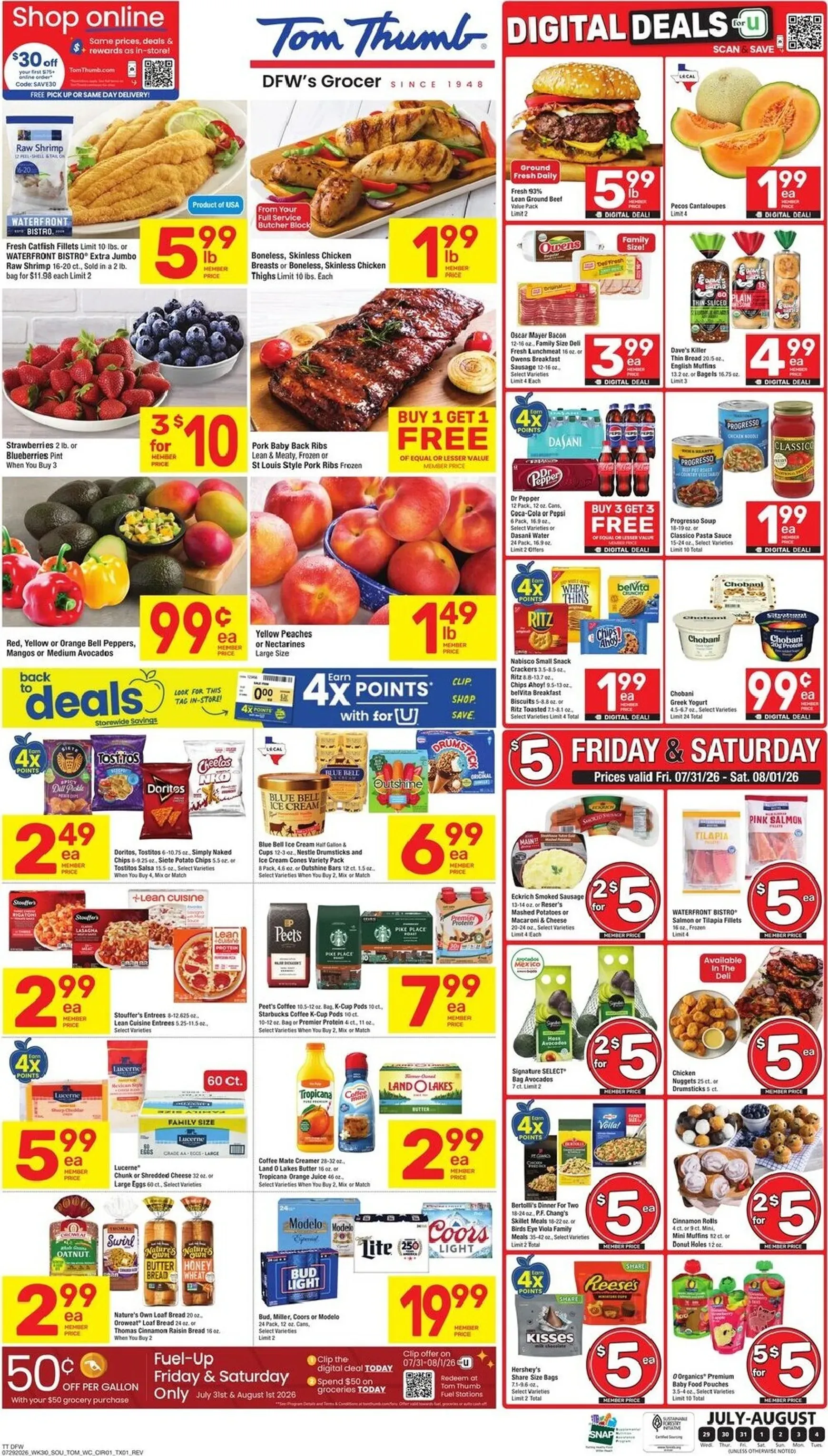 Weekly ad Tom Thumb 7 Day Cyber Online Sale from July 29 to August 4 2026 - Page 3