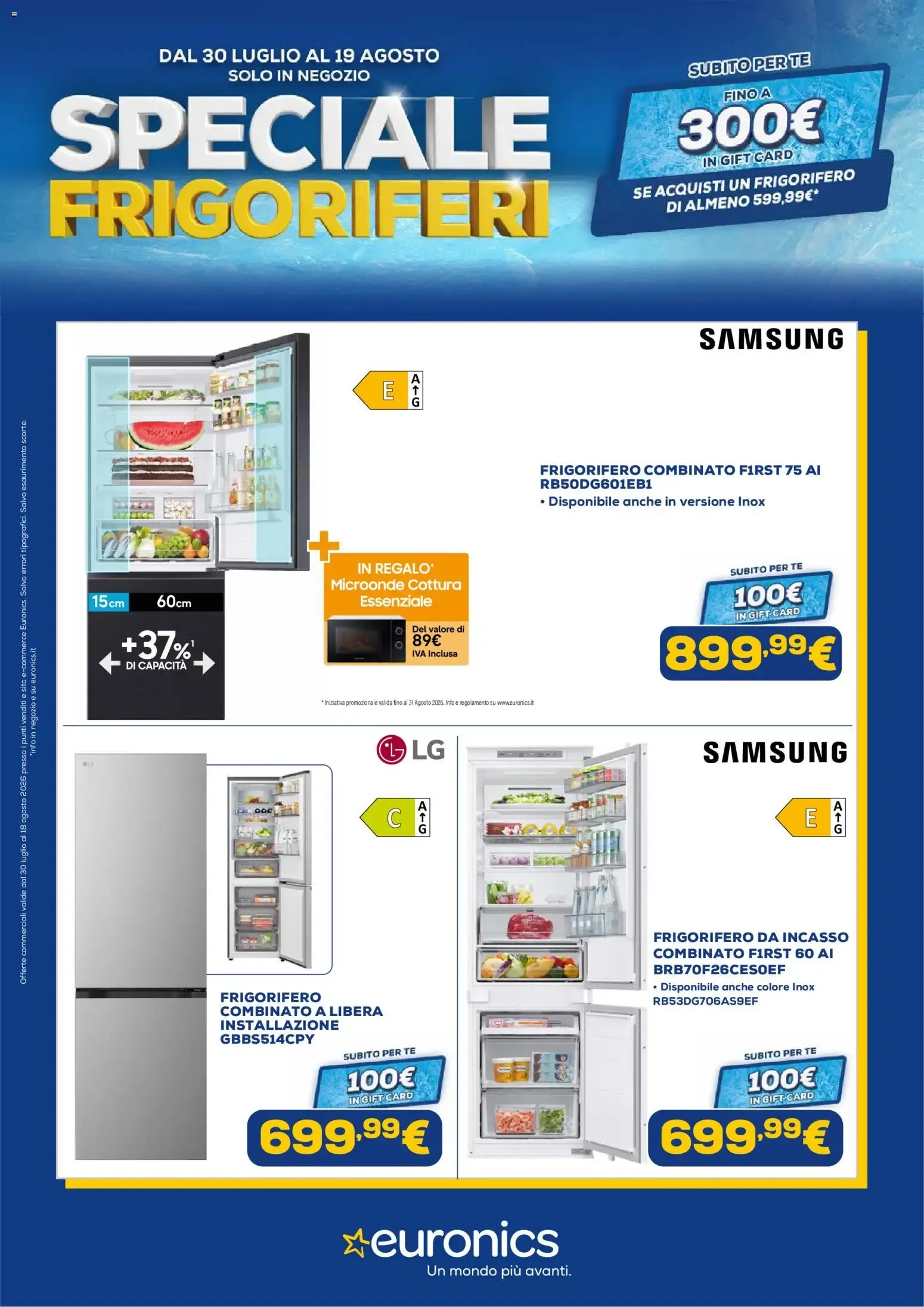Euronics Speciale Frigoriferi