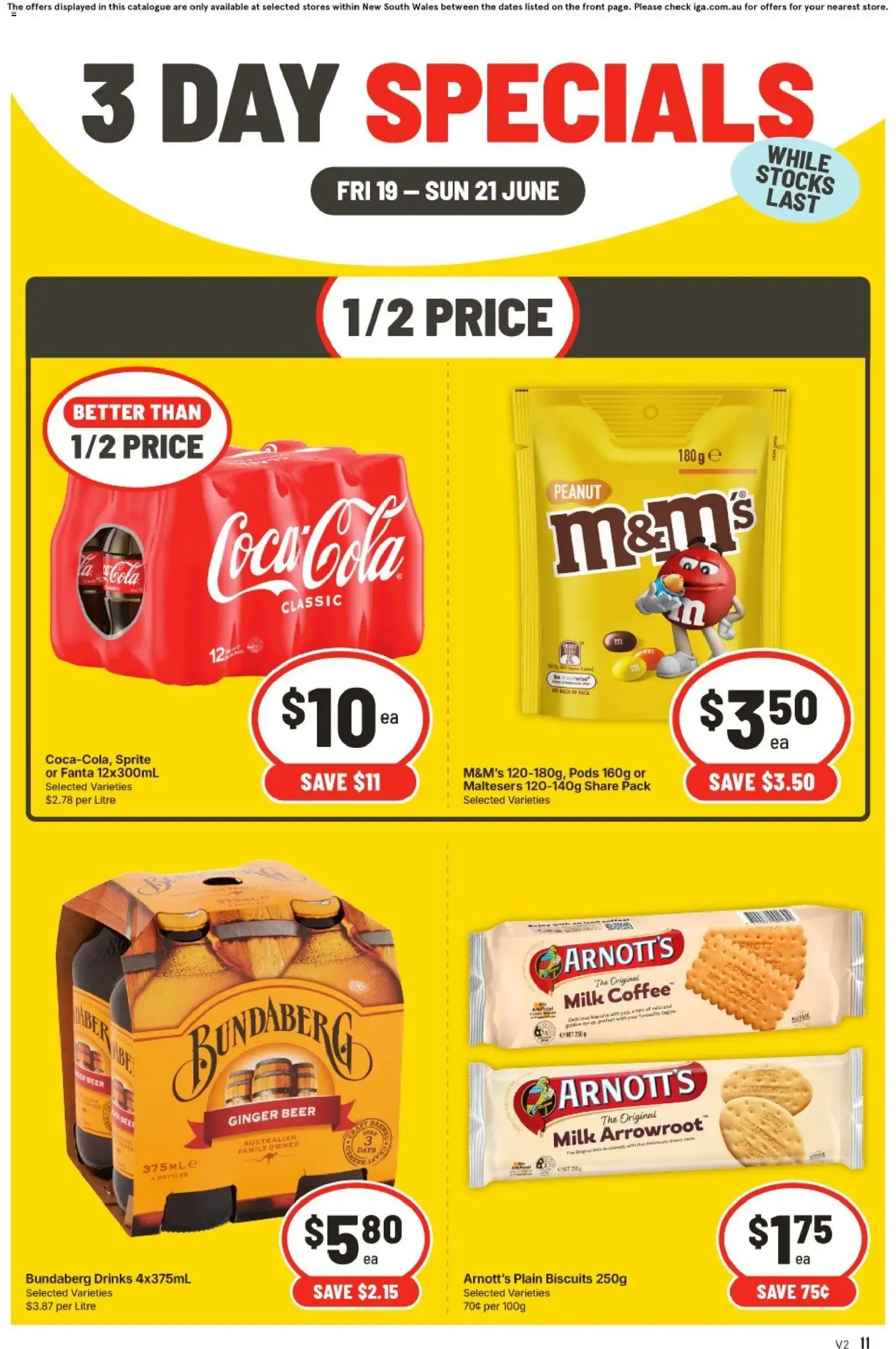 3 DAY SPECIALS - Catalogue valid from 19 June to 21 June 2026 - page 1