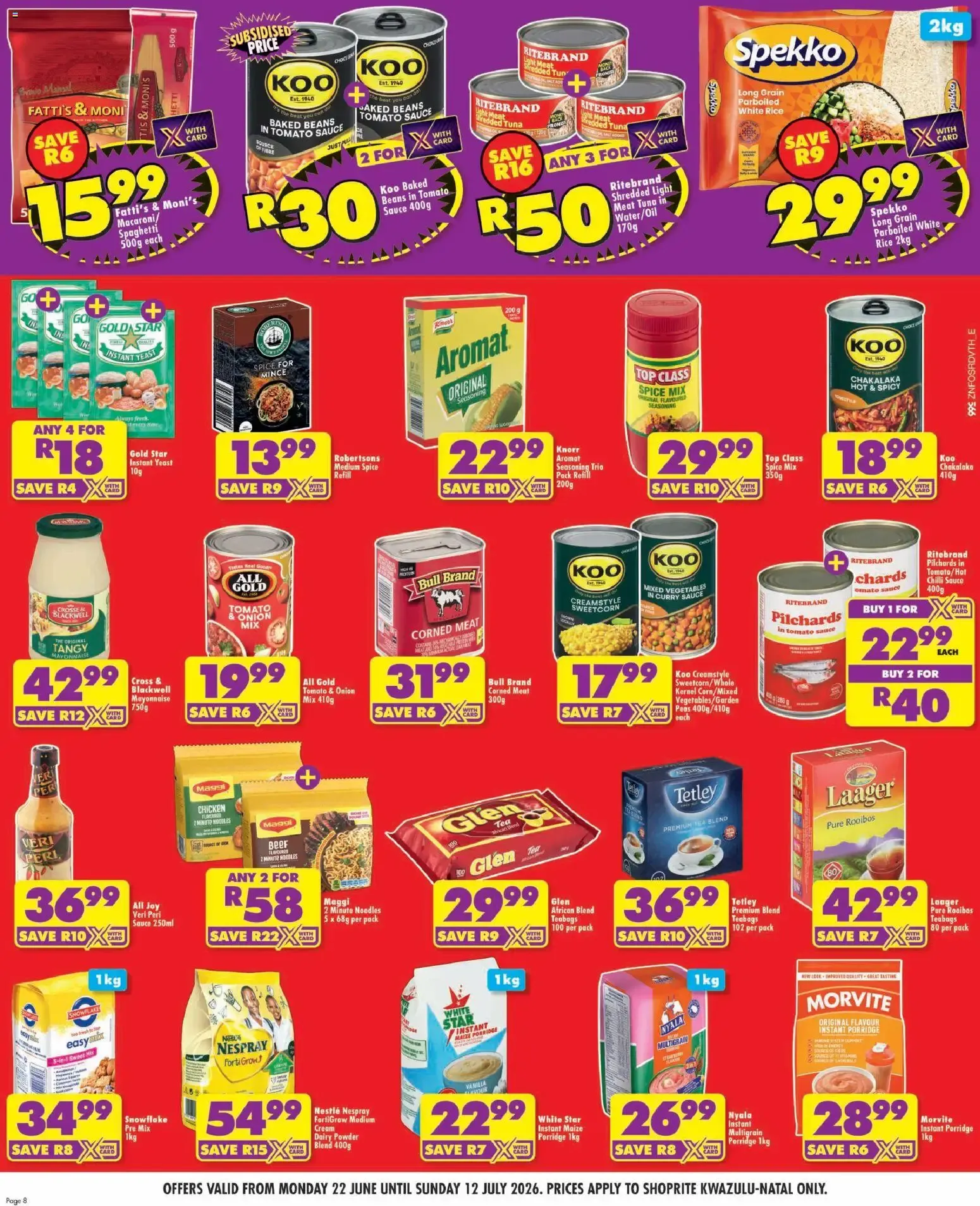 Shoprite Low-Duuuma Deals! from 22 June to 12 July 2026 - Catalogue Page 8