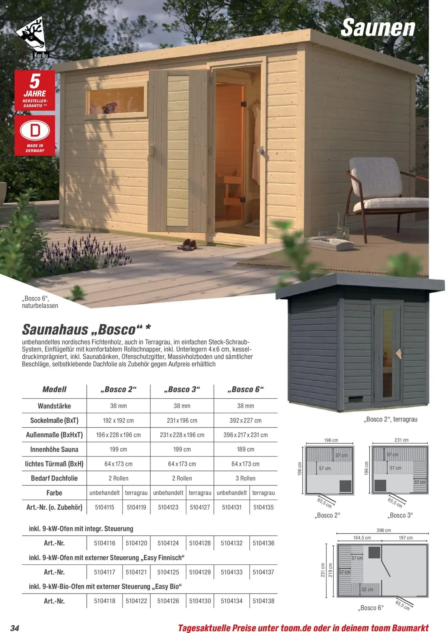 Toom Baumarkt - Pool, Sauna & Klima 2026 (ab 14.03.2026) zum Blättern von 14. März bis 30. Juni 2026 - Prospekt seite 34