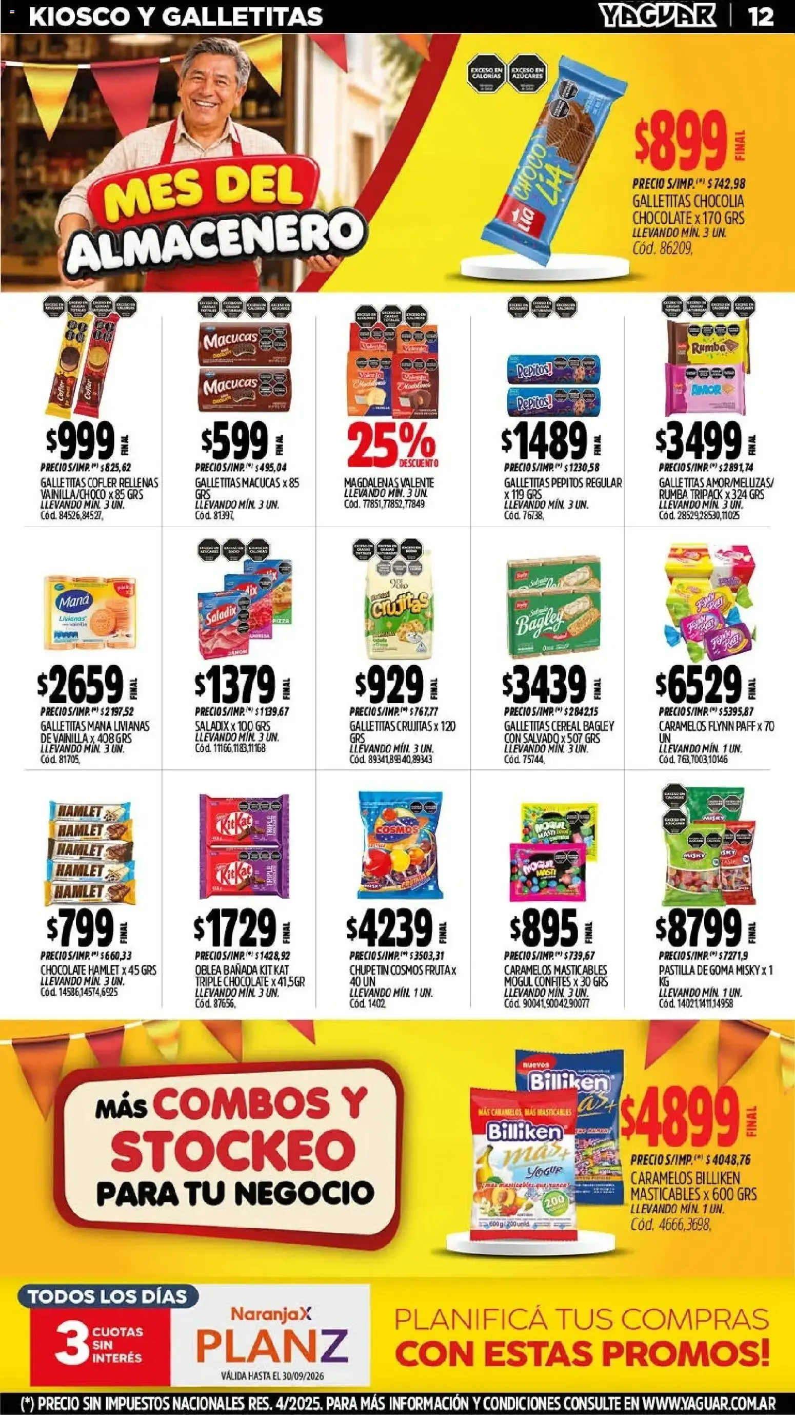 Ofertas de Mayorista Yaguar - Mes del Almacenero 21 de septiembre al 26 de septiembre 2026 - Página 12 del catálogo