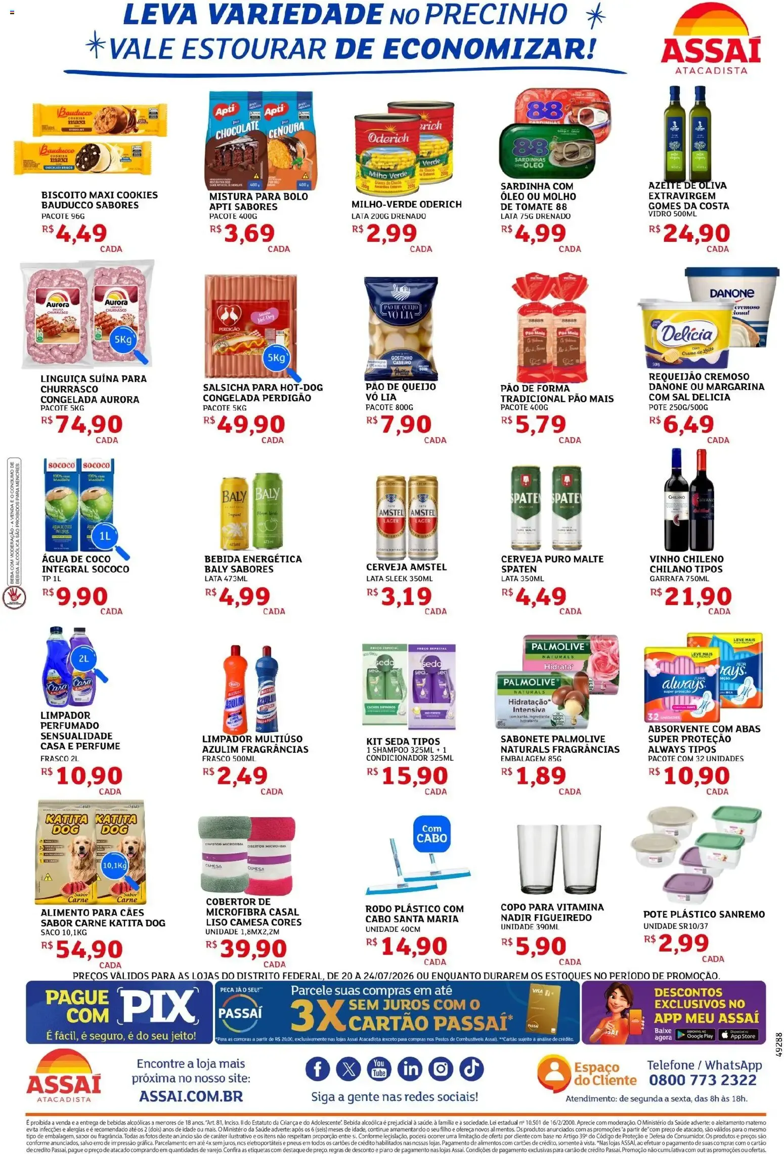 Encarte de Assaí Atacadista ofertas - DF de 20/07/2026 | Promoções Online 20 de julho até 24 de julho 2026 - Pagina 2