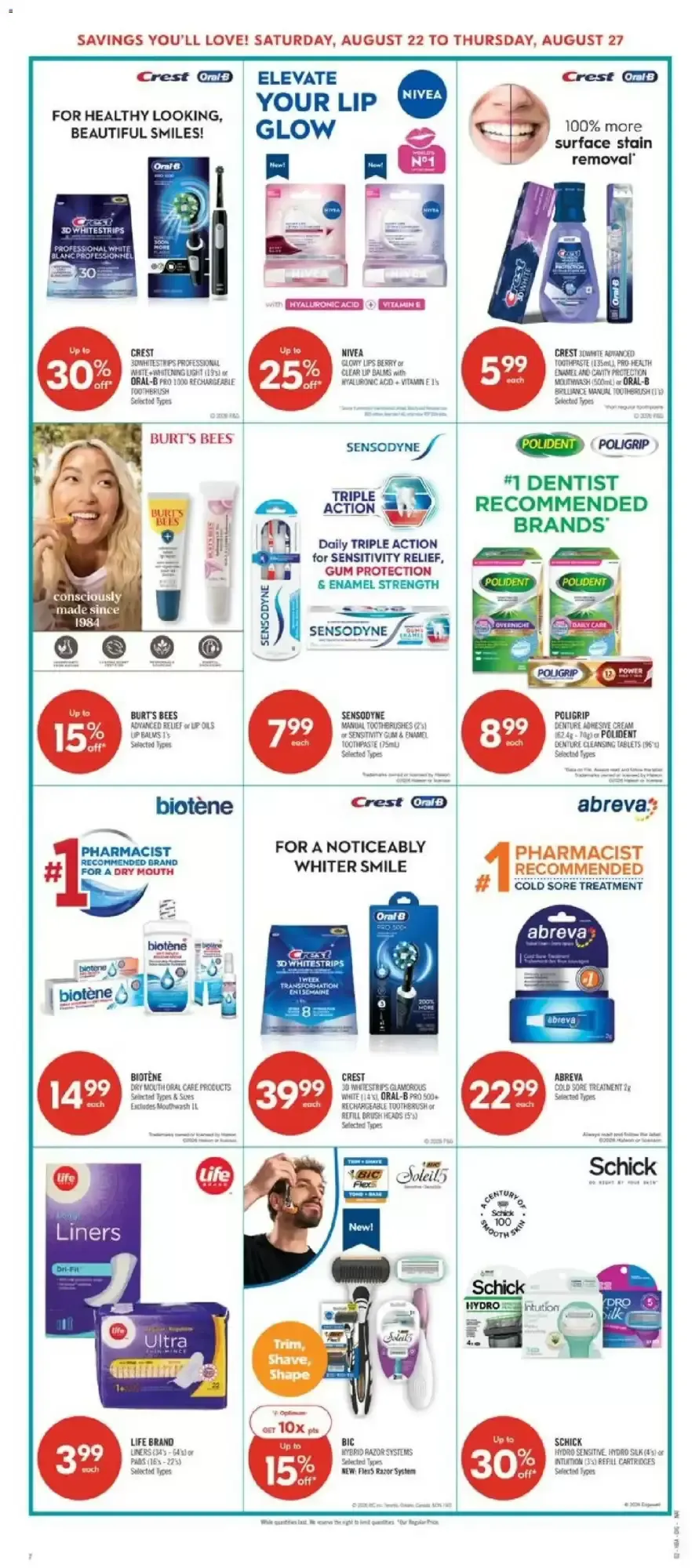 Shoppers Drug Mart flyer week 34 from August 21 to August 27 2026 - flyer page 12