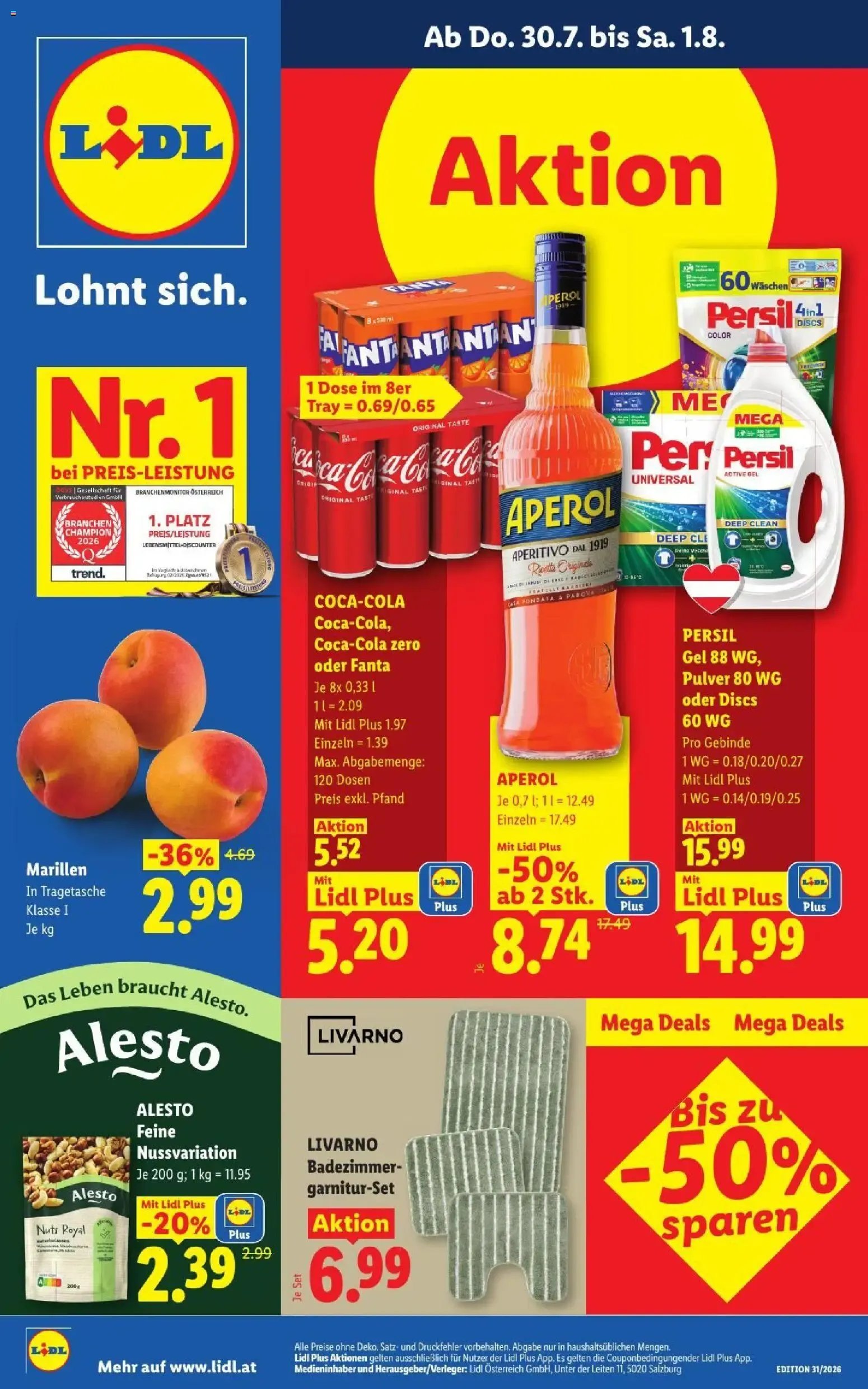 Lidl - Flugblatt del 30.07. al 01.08.
