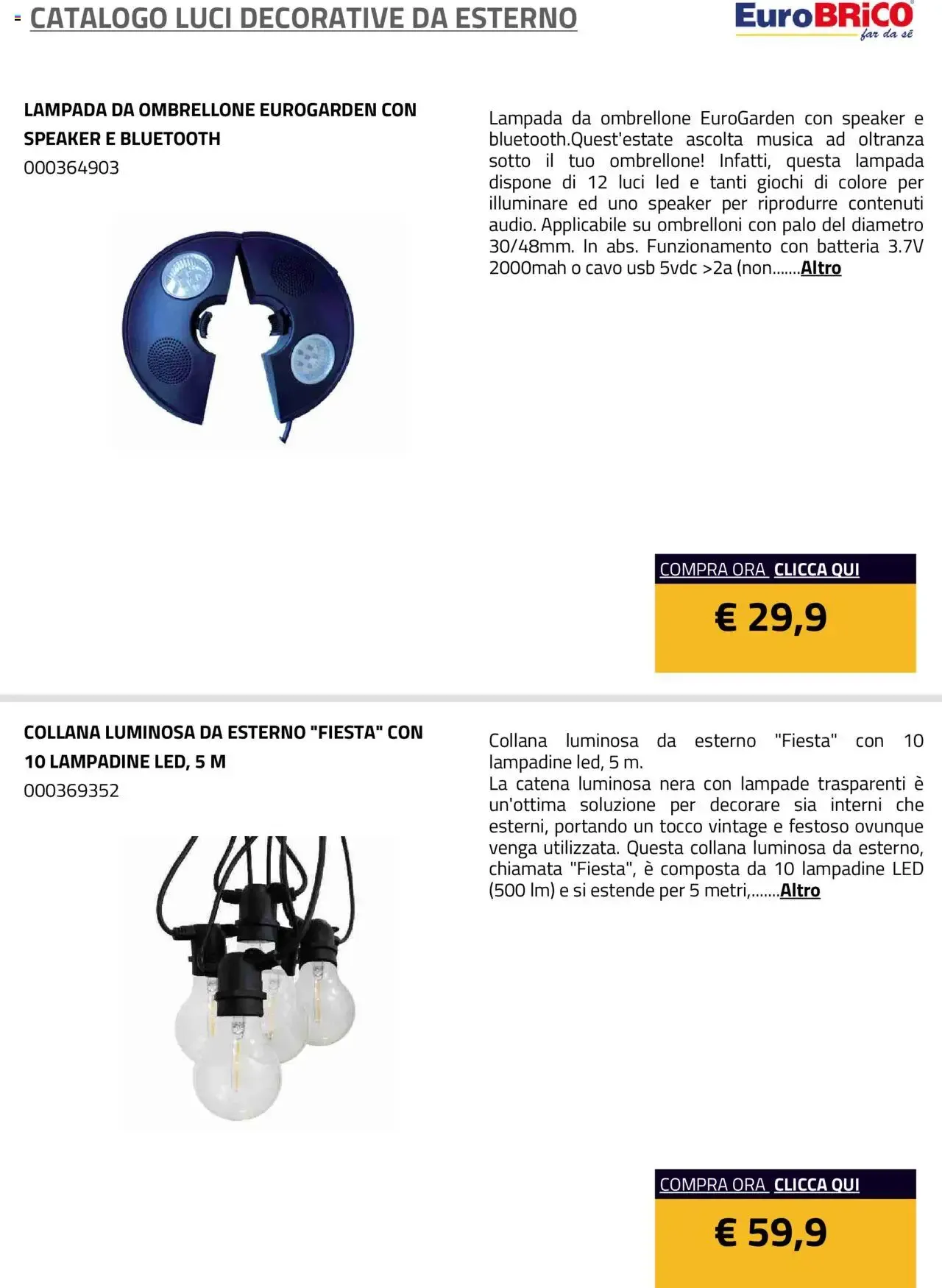Eurobrico - Catalogo Luci Decorative da Esterno da 1 gennaio a 31 dicembre di 2025 - Pagina del volantino 2