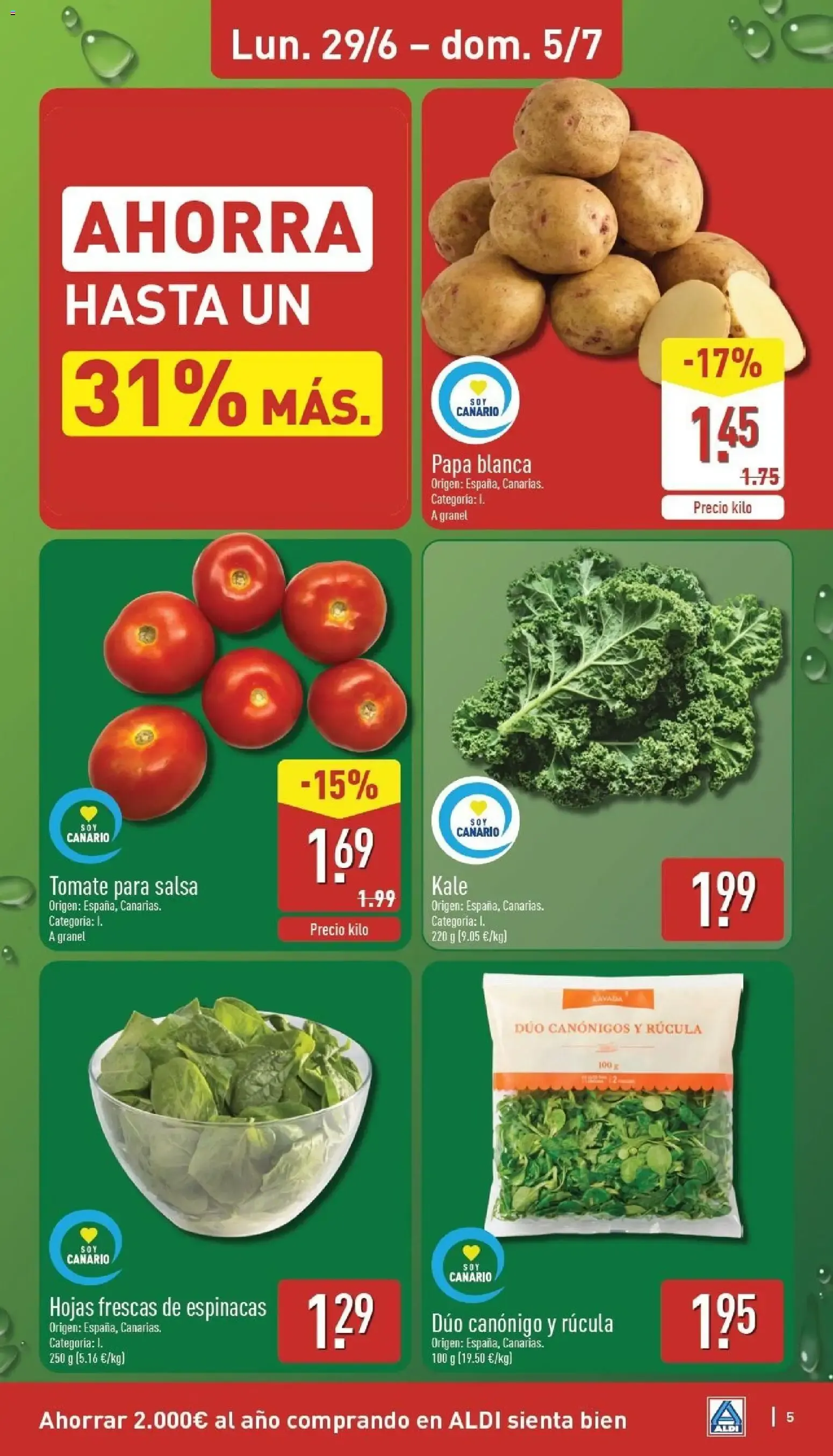 Catálogo de Aldi folleto Canarias del 29/06/2026 | Catálogo 29 de junio al 5 de julio 2026 - Página 5