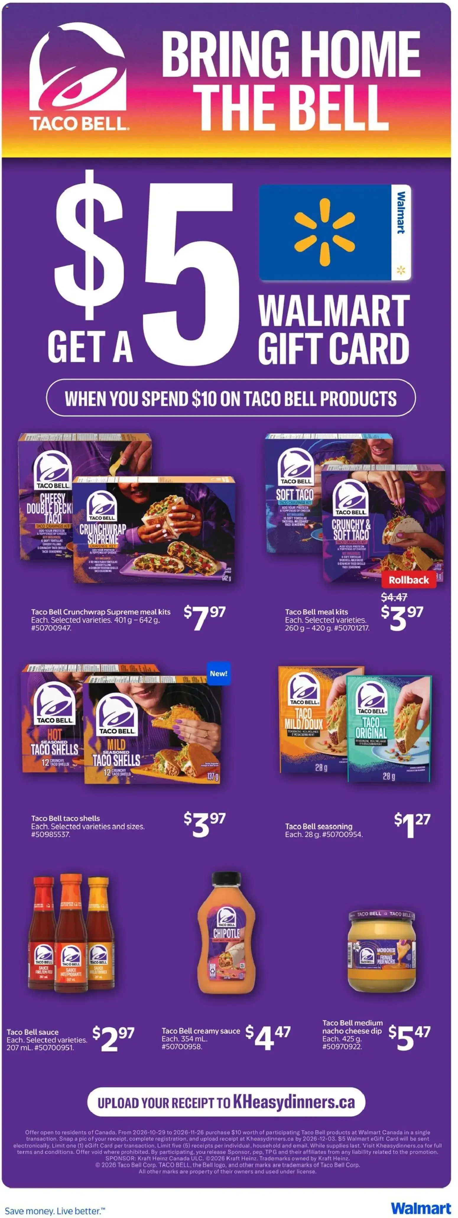 Walmart weekly flyer from Oct 29, 2026 > weekly specials & deals from October 29 to November 4 2026 - flyer page 12