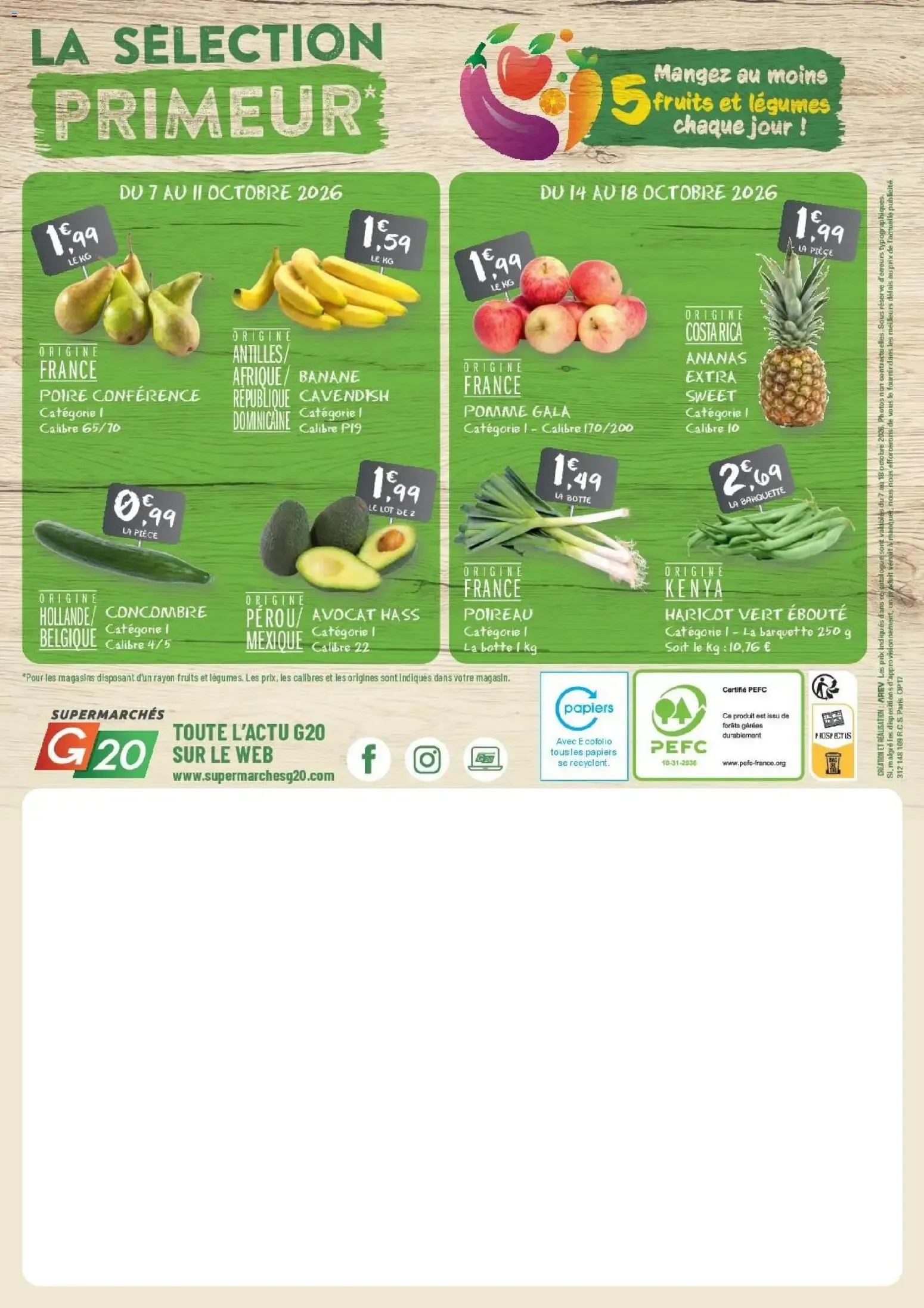 G20 Supermarchés catalogue à partir du 07/10/2026 - promo en ligne du 7 octobre au 18 octobre 2026 - Catalogue page 20