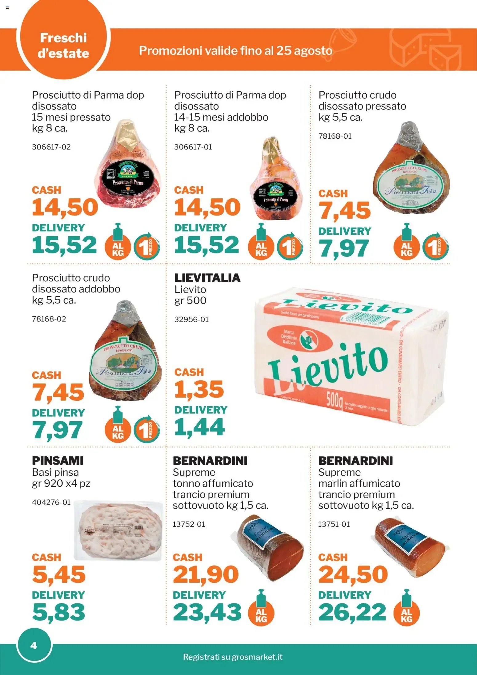 GrosMarket - Occhio al prezzo d'estate! Promozioni valide da 23 giugno a 25 agosto di 2026 - Pagina del volantino 4