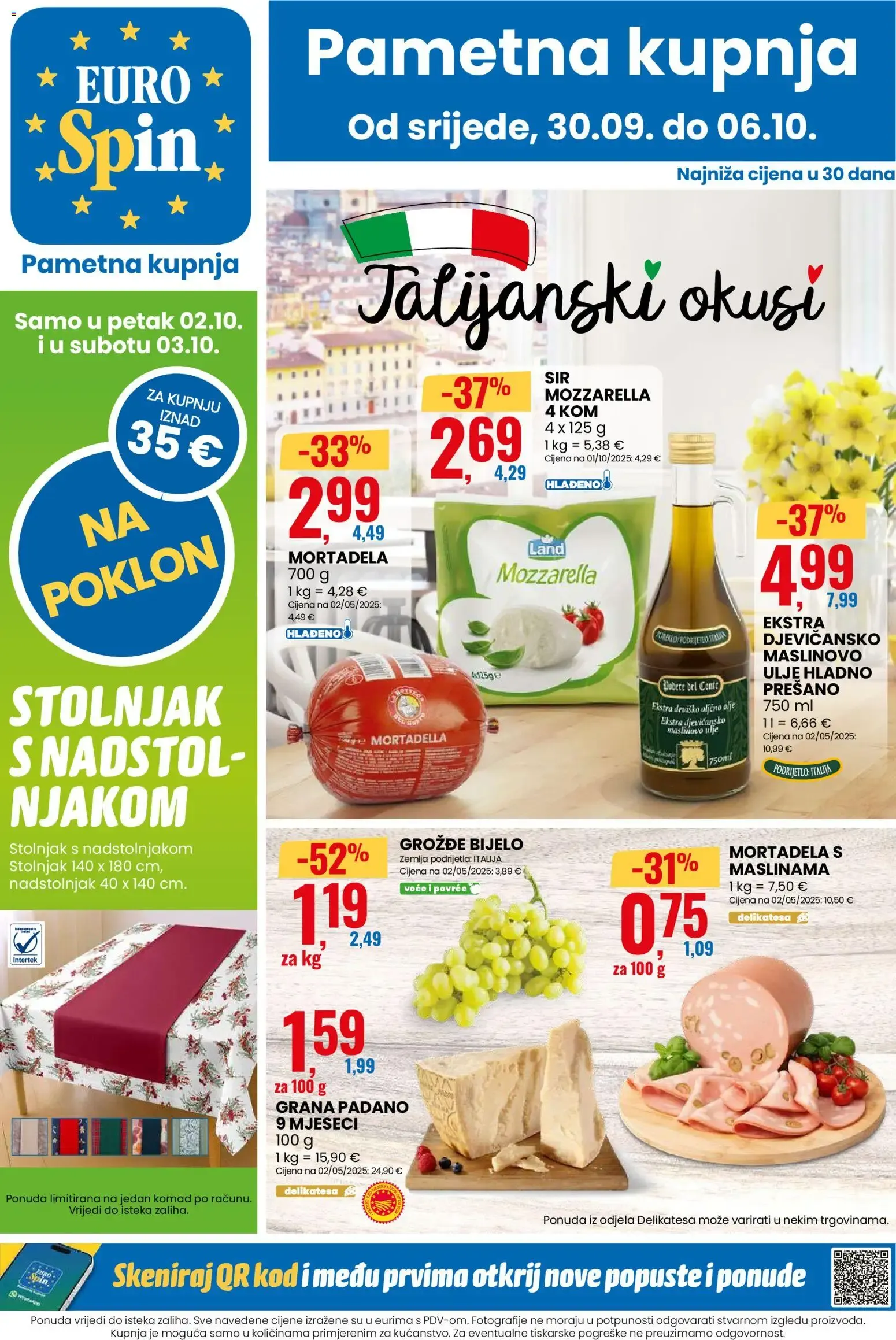 Katalog Eurospin Katalog novi od 30.09.2026 na listanje > letak digitalni od 30. rujna do 6. listopada 2026. - Pregled Stranica 1