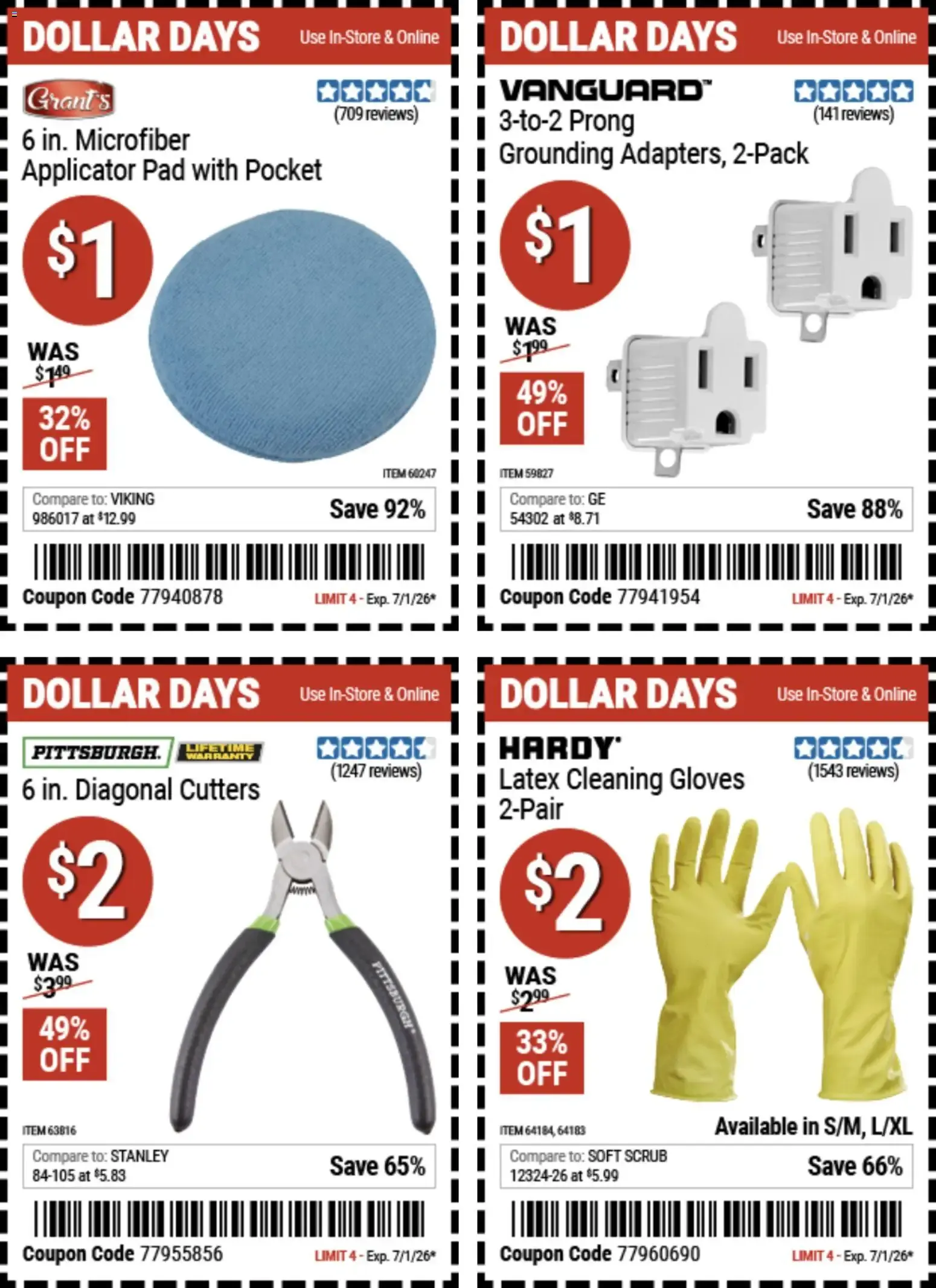 Weekly ad Harbor Freight Dollar Days (06/18 - 07/01 2026) - Flyer from June 18 to July 1 2026 - Page 4