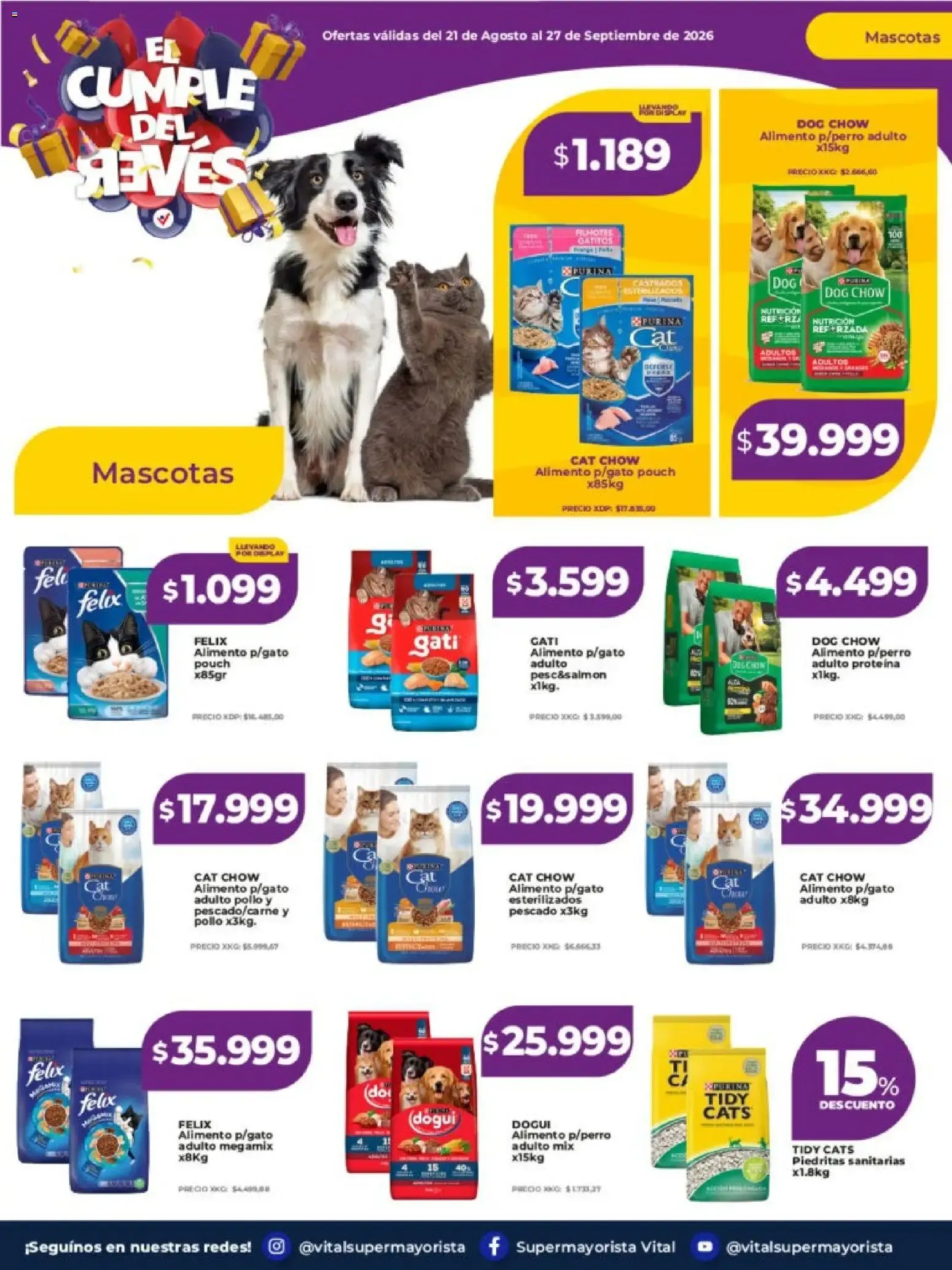 Ofertas de Vital Supermayorista - El Cumple del Jueves 21 de septiembre al 27 de septiembre 2026 - Página 27 del catálogo