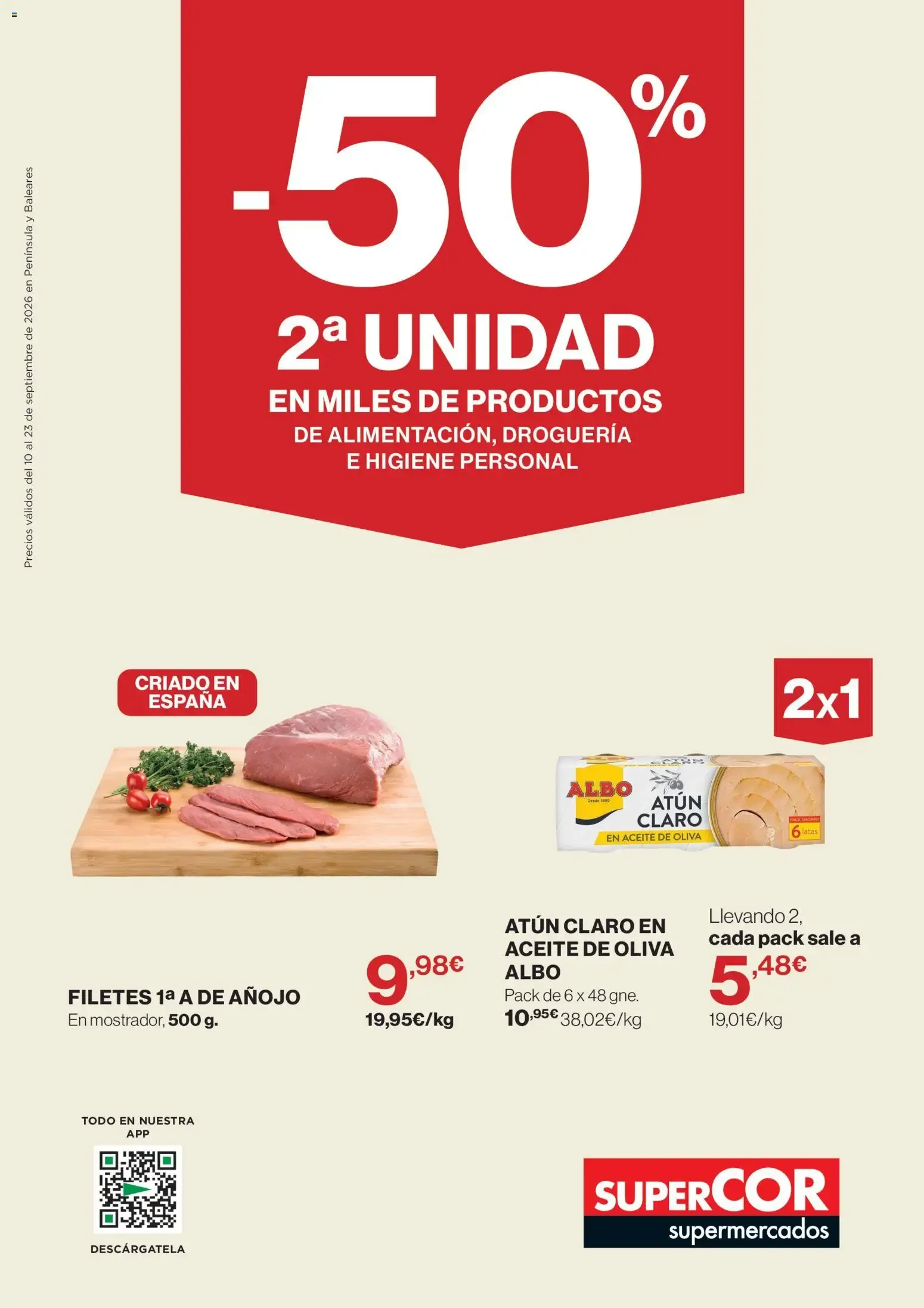 Catálogo de Supercor folleto 10/09/2026 - 23/09/2026 10 de septiembre al 23 de septiembre 2026 - Página 1