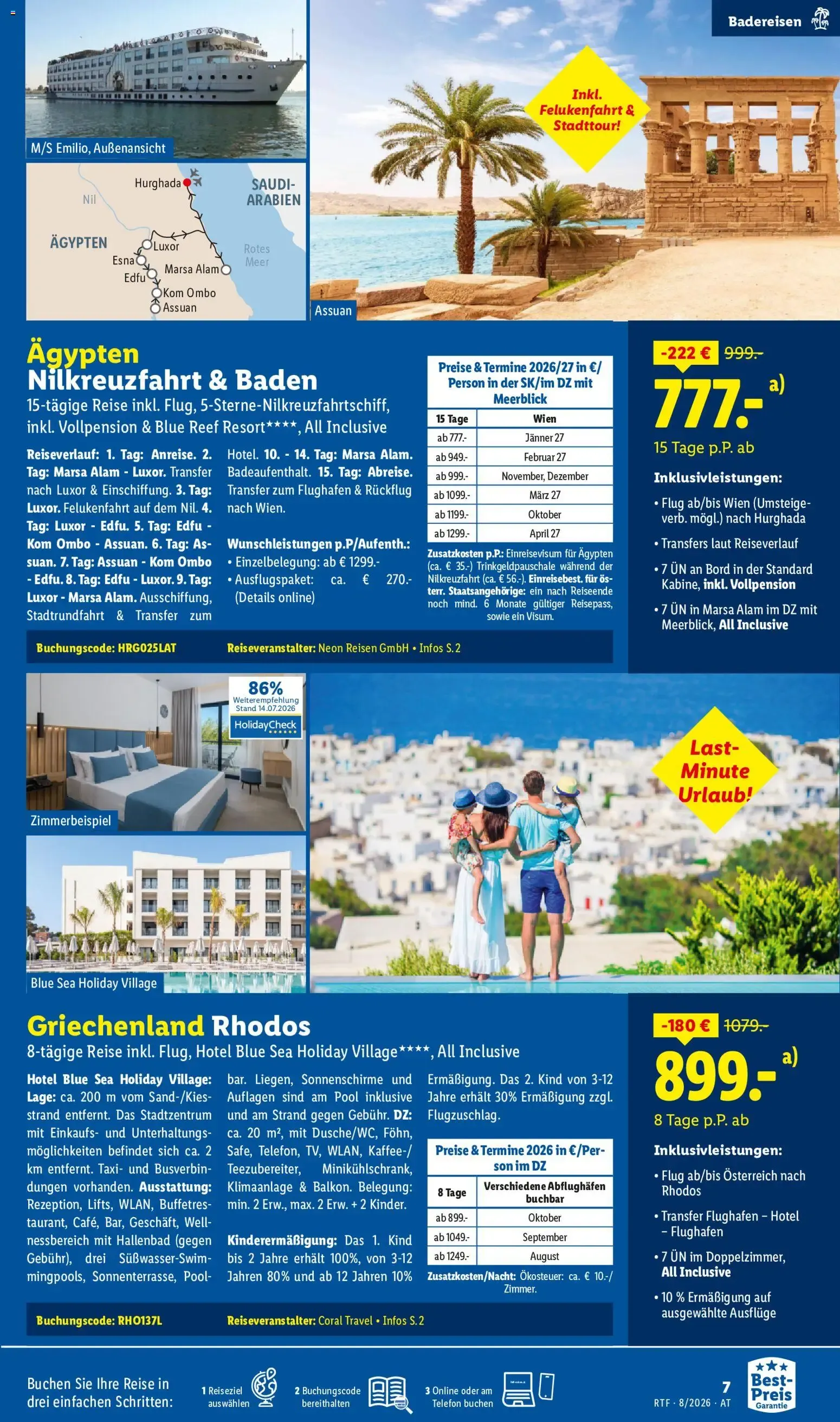 Urlaub in der Heimat buchen lohnt sich. von 12. August bis 15. September 2026 - Flugblätt seite 7