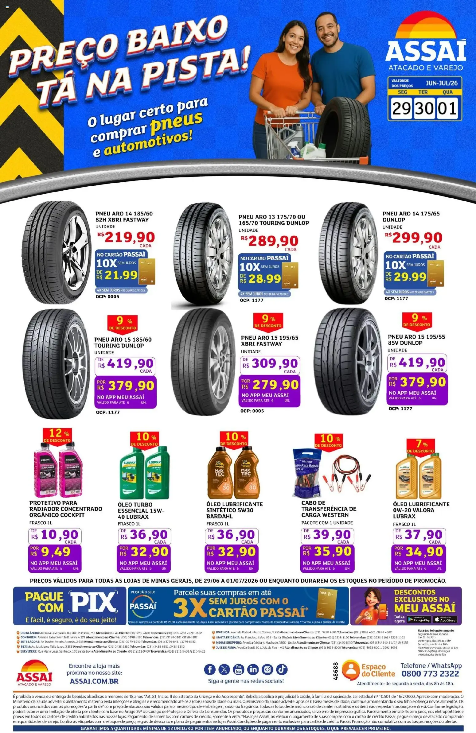 Encarte de Assaí Atacadista ofertas - MG de 29/06/2026 | Promoções Online 29 de junho até 1 de julho 2026 - Pagina 1