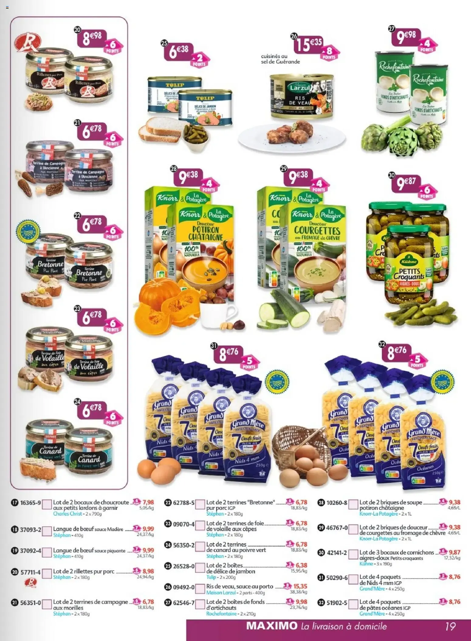 Maximo catalogue epicerie à partir du 28/09/2026 - promo en ligne du 28 septembre au 25 octobre 2026 - Catalogue page 19