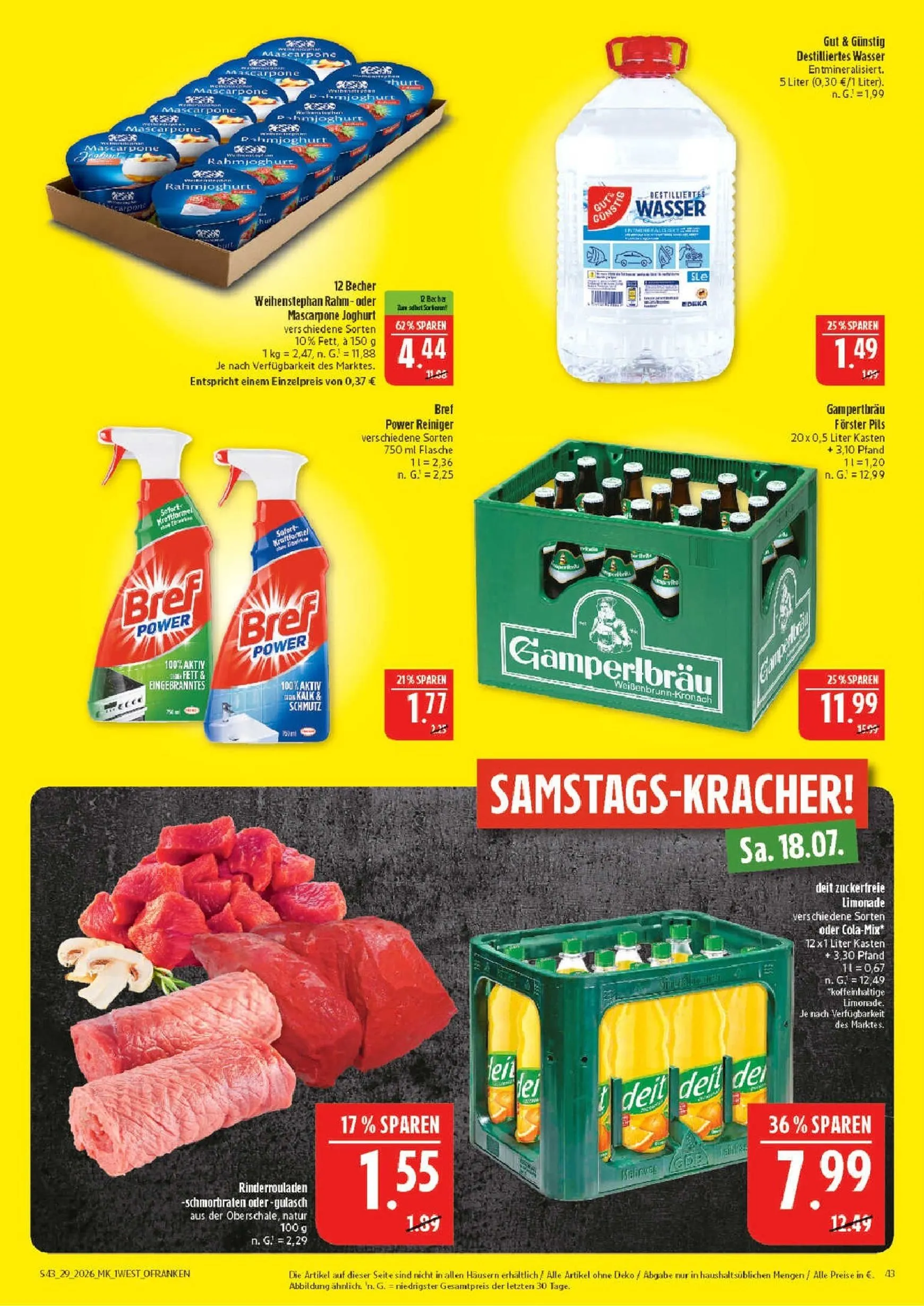 Marktkauf Prospekt – von Montag 13.07.2026 bis Samstag 18.07.2026 von 13. Juli bis 18. Juli 2026 - Prospekt seite 43
