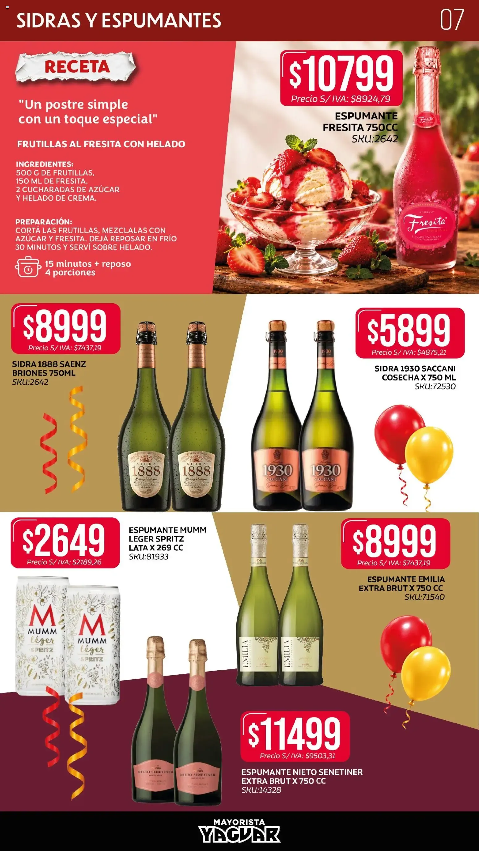 Ofertas de Yaguar - Especial Bebidas del 19/10/2026 - 01/11/2026 19 de octubre al 1 de noviembre 2026 - Página 7 del catálogo