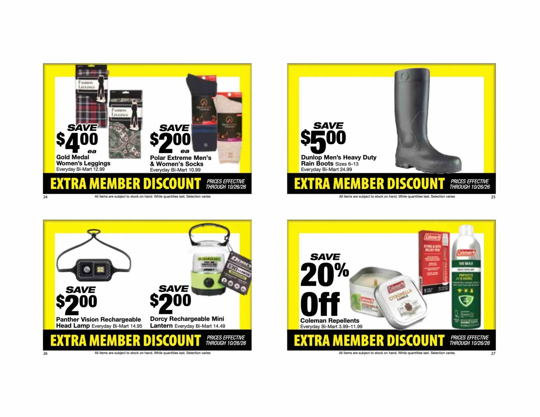 Weekly ad Current Bi-Mart - Extra member discount leaflet valid from Tuesday 10/13/2026 to Monday 10/26/2026 from October 13 to October 26 2026 - Page 8