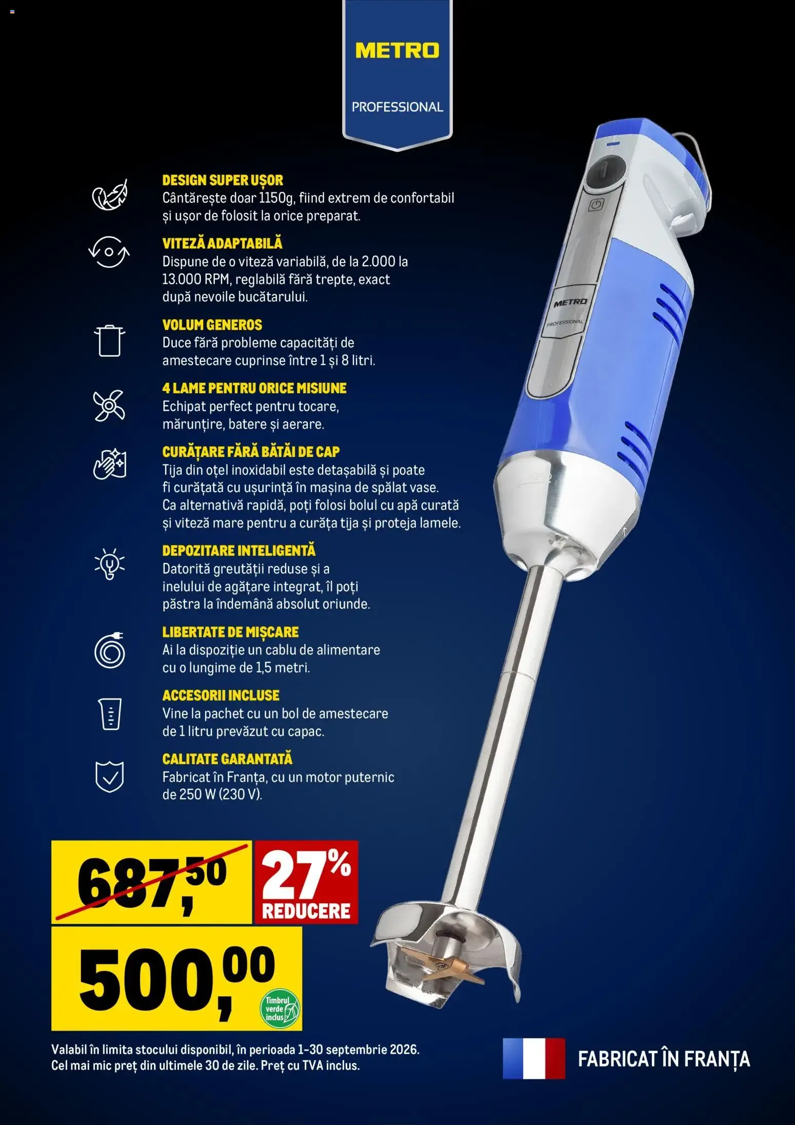 Catalog Metro Professional Mixer Vertical GSM1000 de la 1 septembrie până la 30 septembrie 2026 - Revista Pagina 2