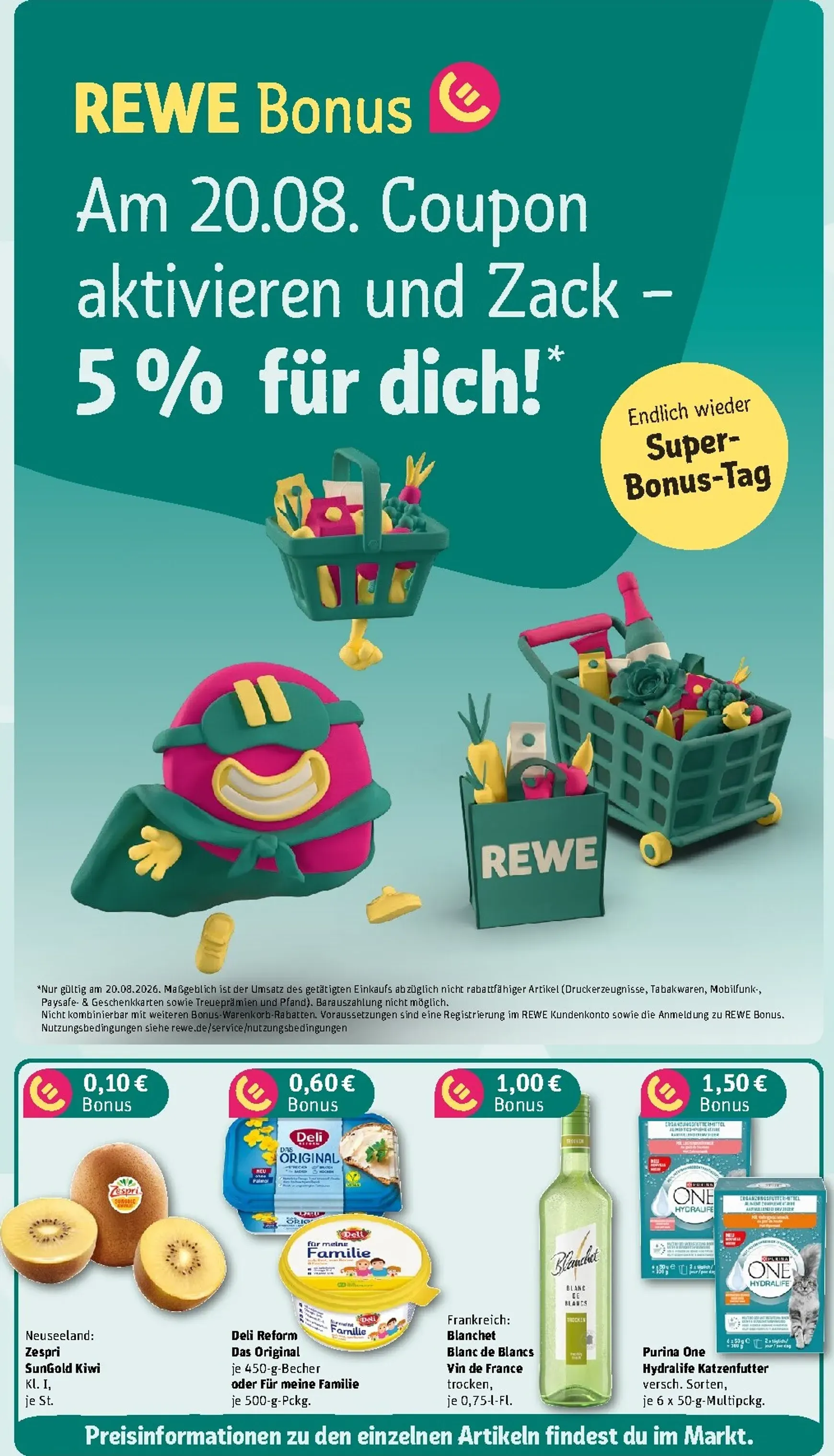 REWE Arina Fester - Jeder Tag Spartag! von 17. August bis 23. August 2026 - Prospekt seite 3