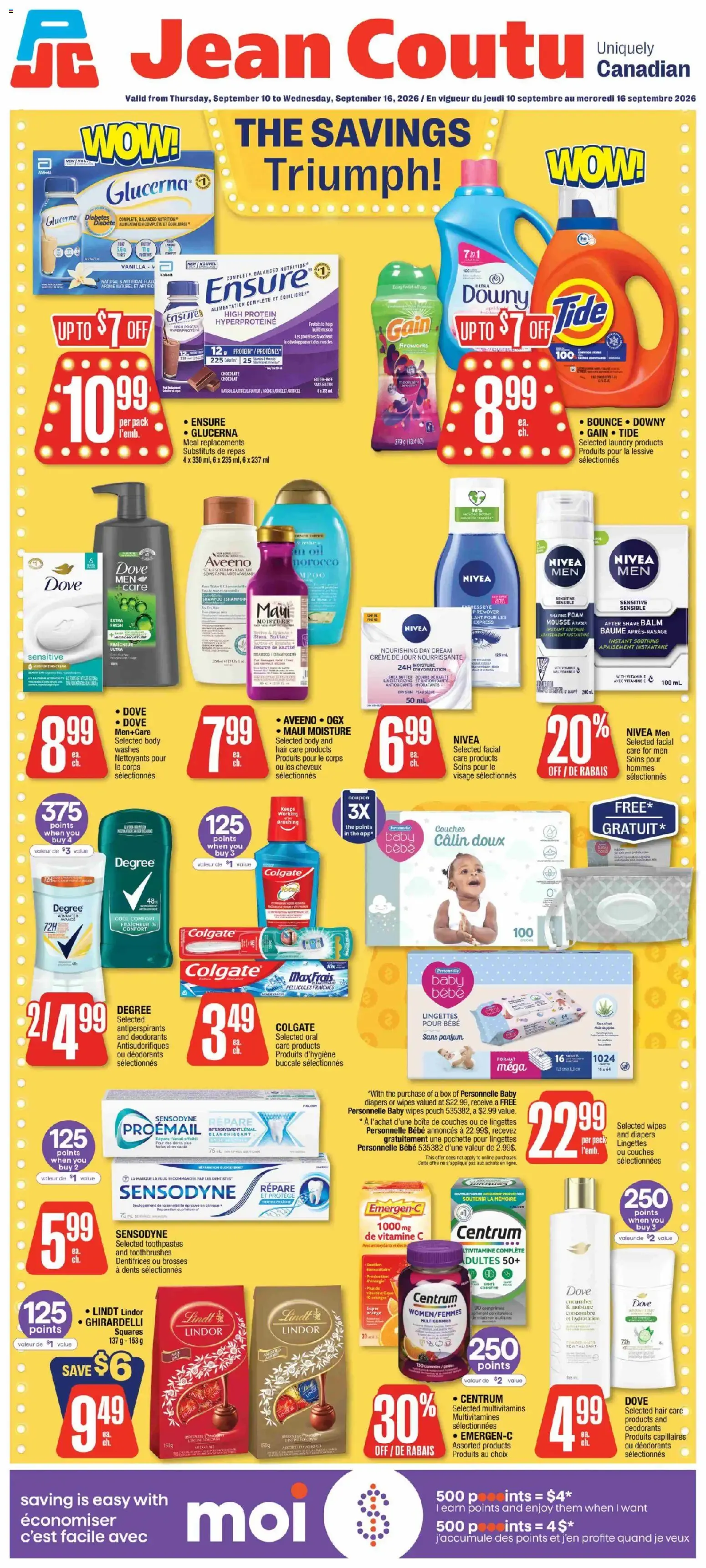 Jean Coutu weekly flyer from Sep 10, 2026 > weekly specials & deals from September 10 to September 16 2026 - flyer page 1