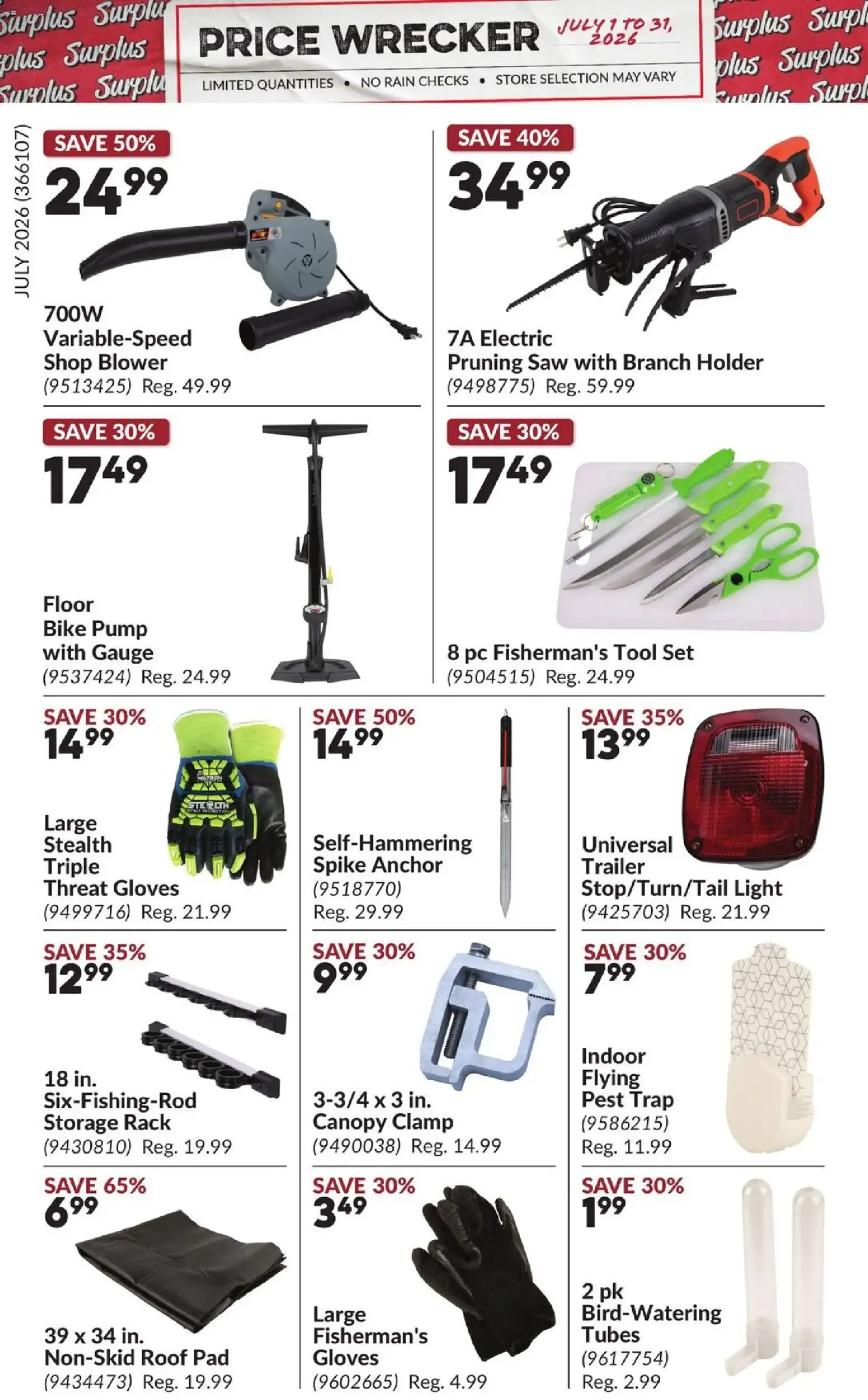 Princess Auto flyer - Price Wrecker from Jul 1, 2026 > weekly specials & deals from July 1 to July 31 2026 - flyer page 16