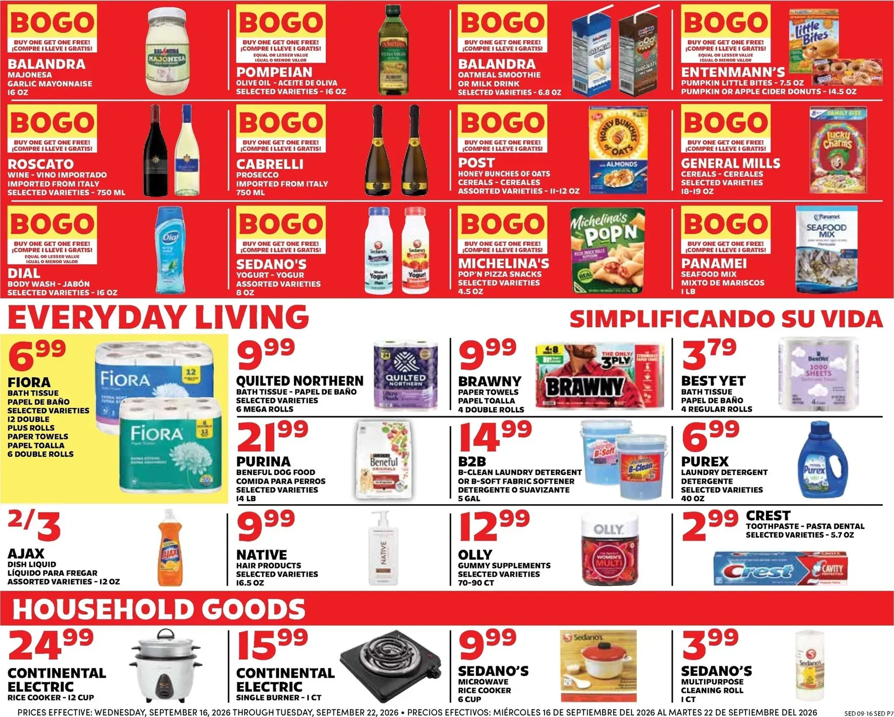 Weekly ad Current Sedano's leaflet valid from Wednesday 09/16/2026 to Tuesday 09/22/2026 from September 16 to September 22 2026 - Page 7