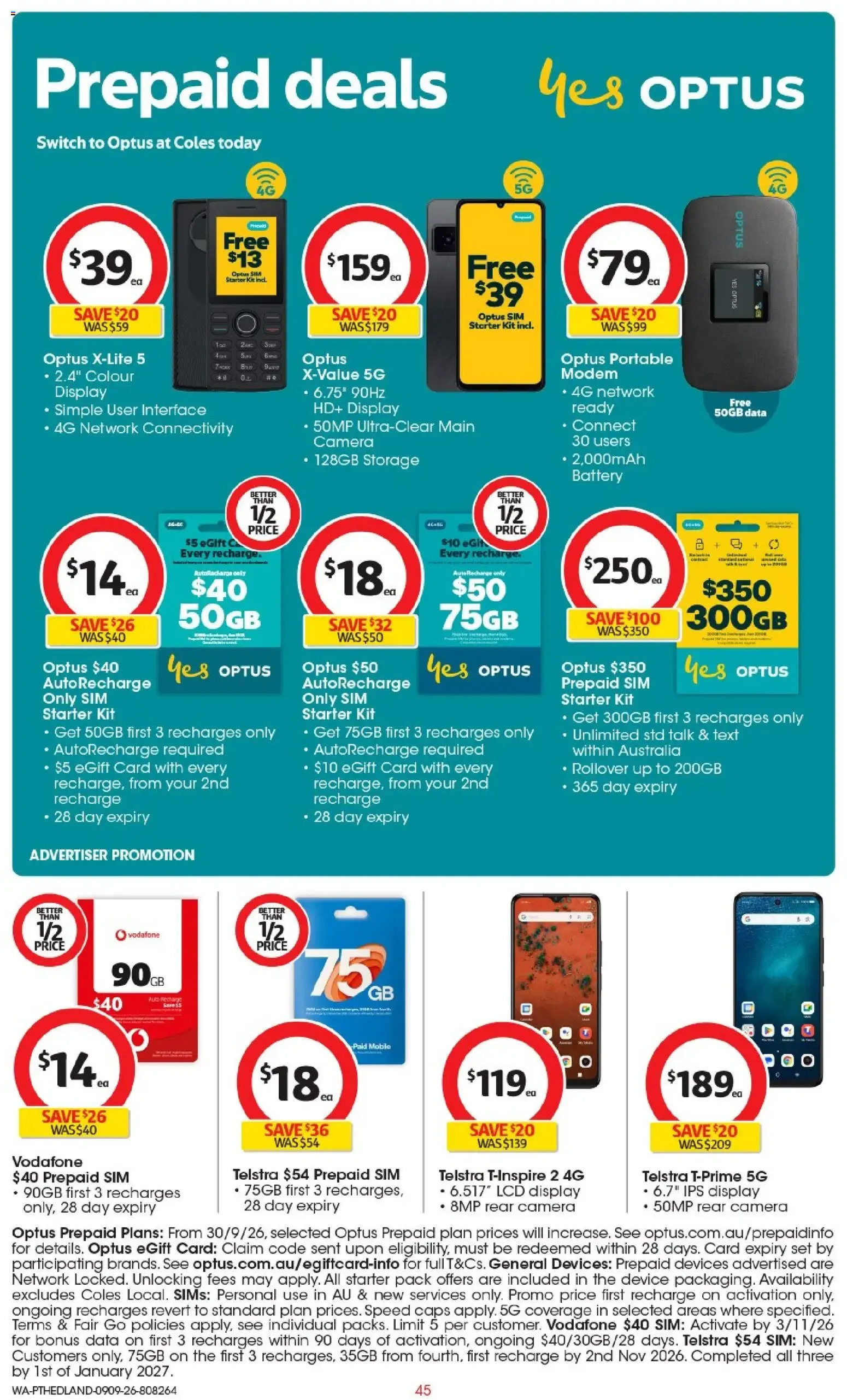 Coles catalogue valid from 09/09/2026 > Online Australia - Catalogue valid from 9 September to 15 September 2026 - page 44