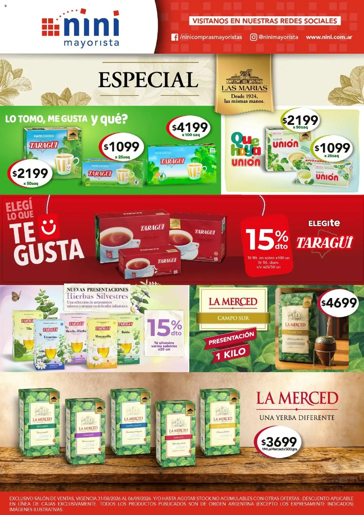 Ofertas de NINI Mayorista catálogo del 31/08/2026 - 06/09/2026 31 de agosto al 6 de septiembre 2026 - Página 31 del catálogo
