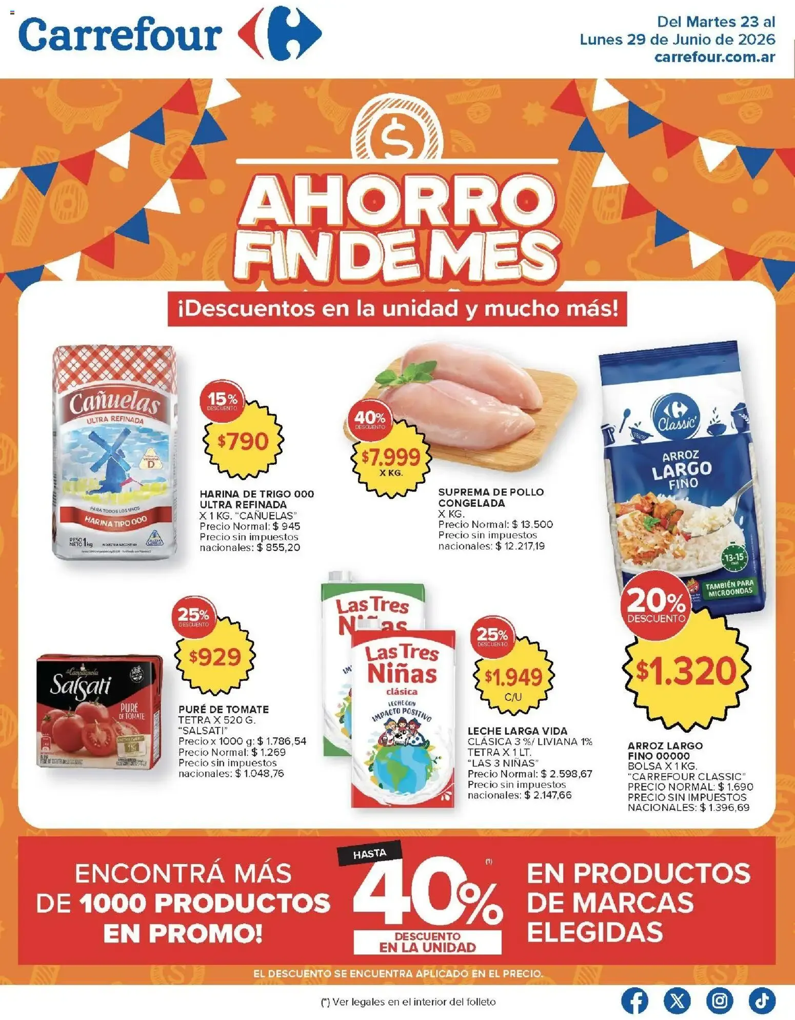 Ofertas de Carrefour: Ofertas de Hiper y Market - Ahorro Fin de Mes 23 de junio al 29 de junio 2026 - Página 2 del catálogo