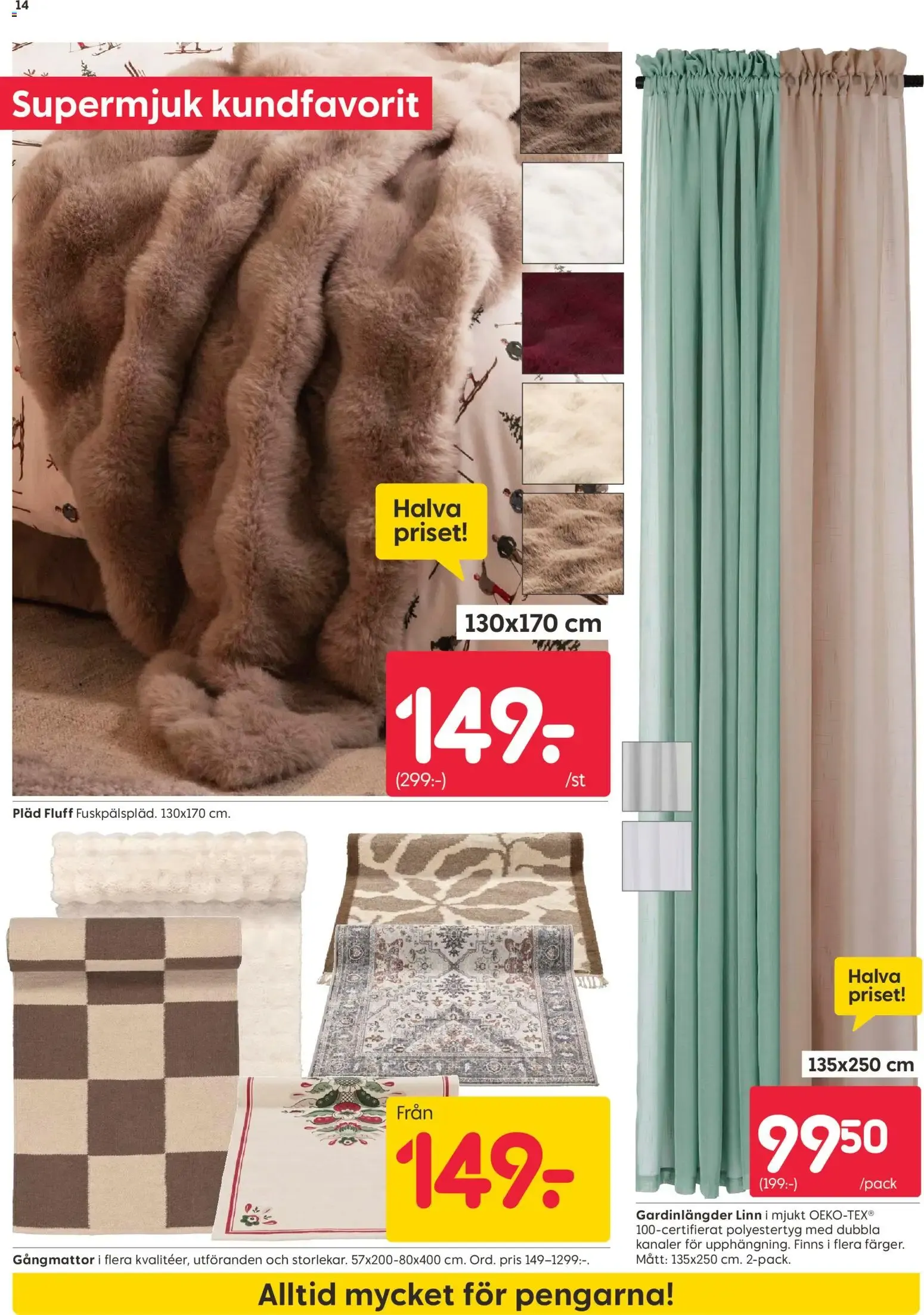 Rusta erbjudanden från 19/10/2026 - 25/10/2026 > Reklamblad nuvarande rabatter från 19 oktober till 25 oktober 2026 - Reklamblad sidor 14