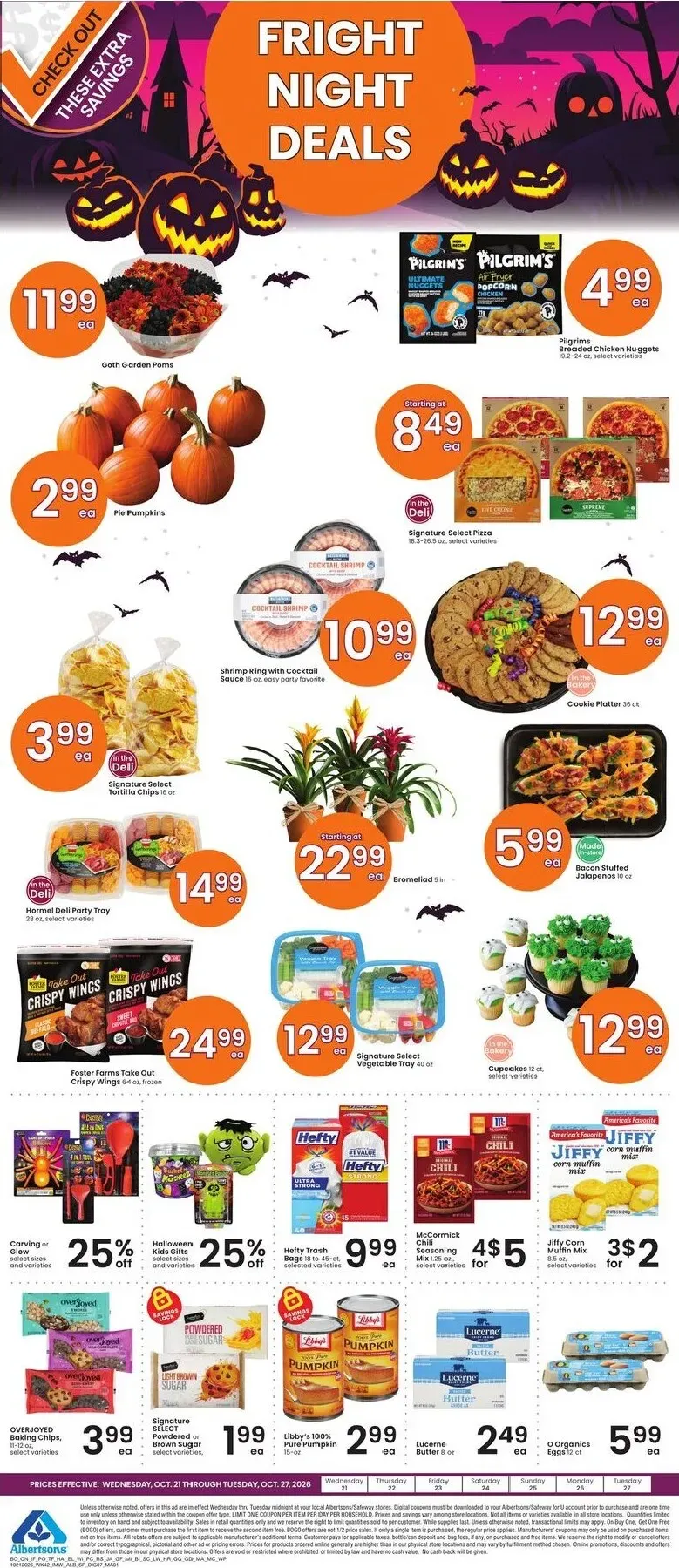 Weekly promotion Current Albertsons leaflet valid from Wednesday 10/21/2026 to Tuesday 10/27/2026 spanning from October 21 to October 27 2026 - Page 8 for Catalogue 365