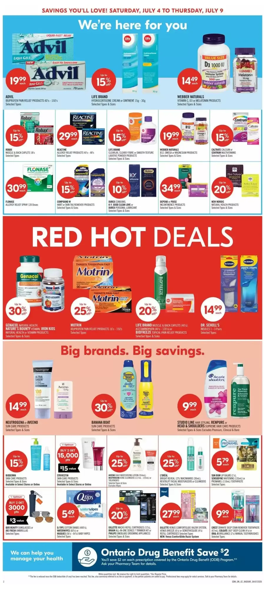 Shoppers Drug Mart flyer week 27 from July 4 to July 9 2026 - flyer page 3