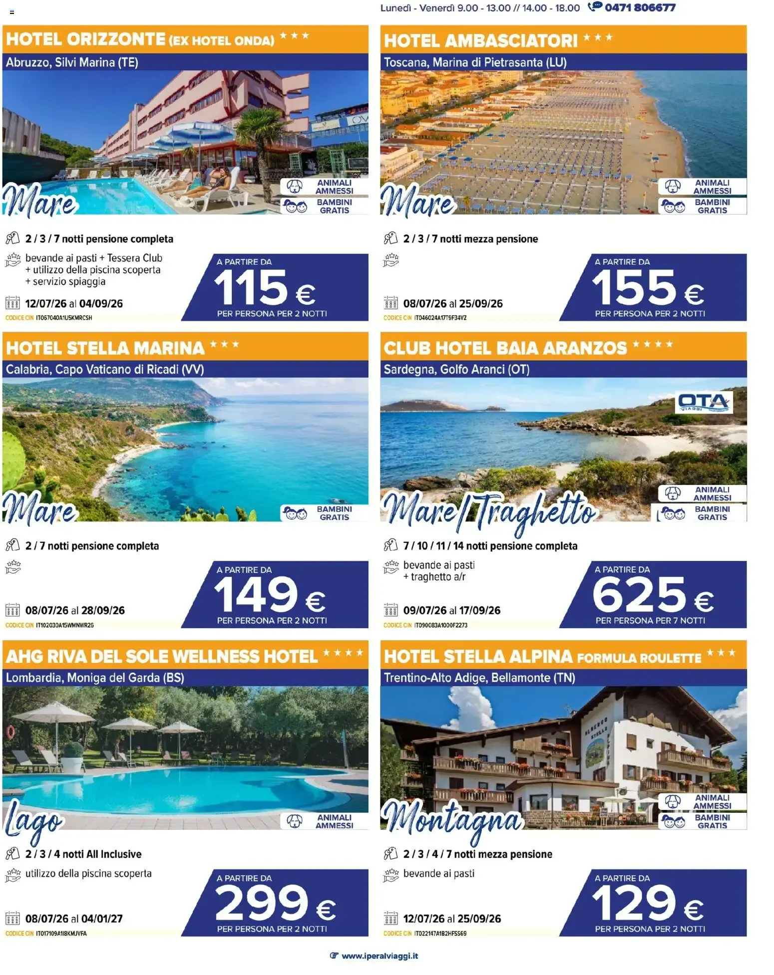 Iperal Viaggi - Club Esse Cala Gonone en Cerdeña da 1 luglio a 28 luglio di 2026 - Pagina del volantino 3