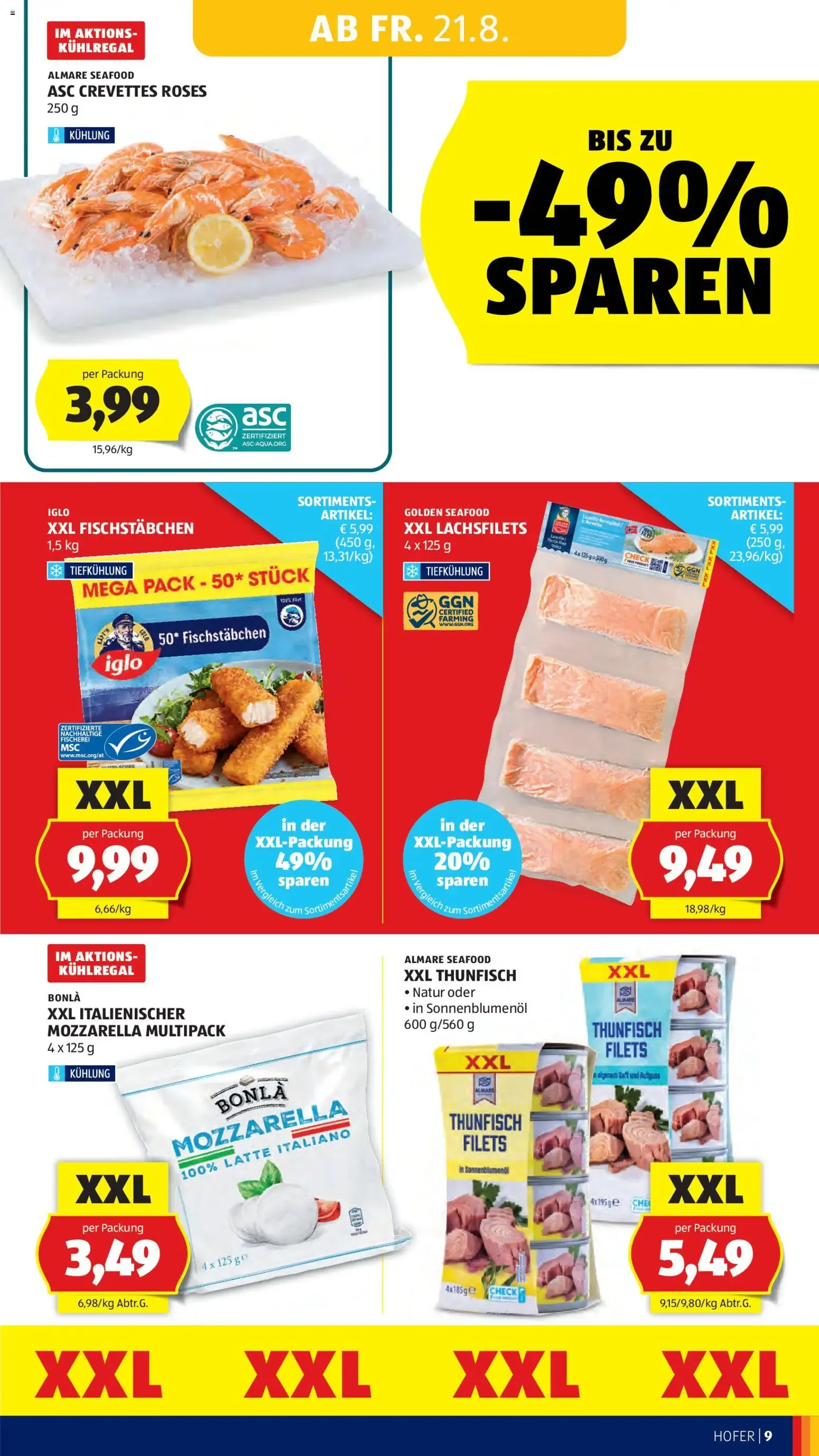 Hofer Flugblatt ab 21.08.2026 - Angebote, Aktionen von 21. August bis 27. August 2026 - Flugblätt seite  19