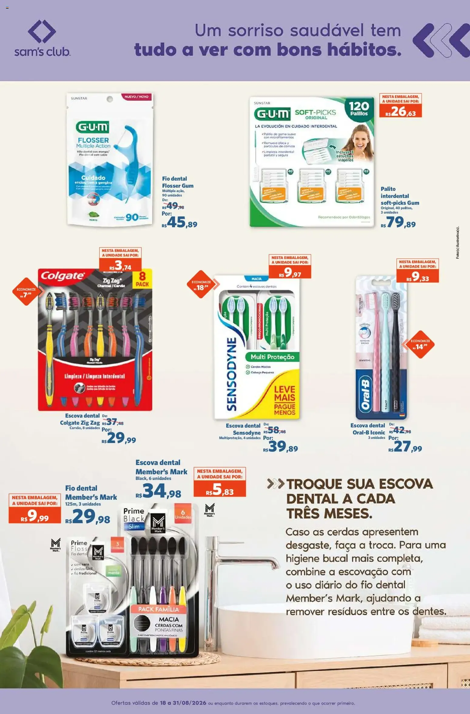 Encarte de Sam's Club ofertas Beleza de 18/08/2026 | Promoções Online 18 de agosto até 31 de agosto 2026 - Pagina 9