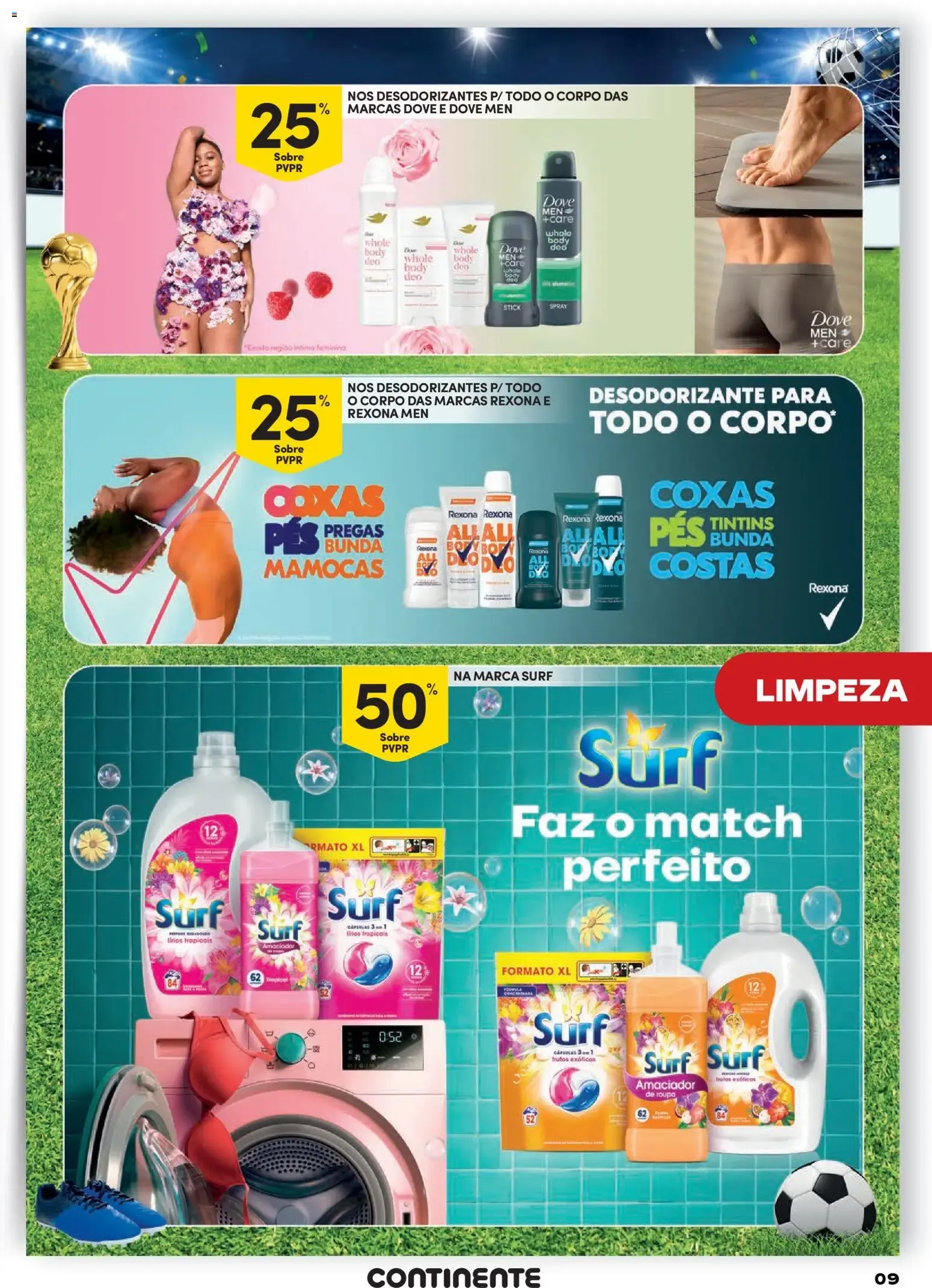 Folheto Continente Grandes Marcas » de 14/07/2026 - 26/07/2026 de 14 de julho até 26 de julho 2026 - Pagina 9