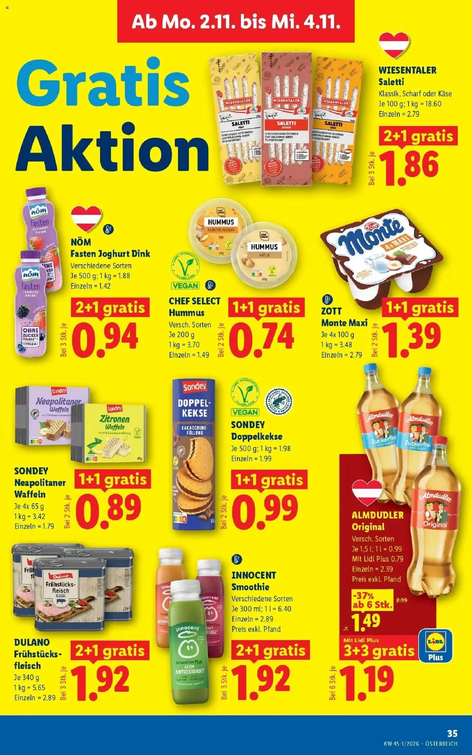Lidl Flugblatt - Wien ab 25.10.2026 - Angebote ab donnerstag von 29. Oktober bis 31. Oktober 2026 - Flugblätt seite  44