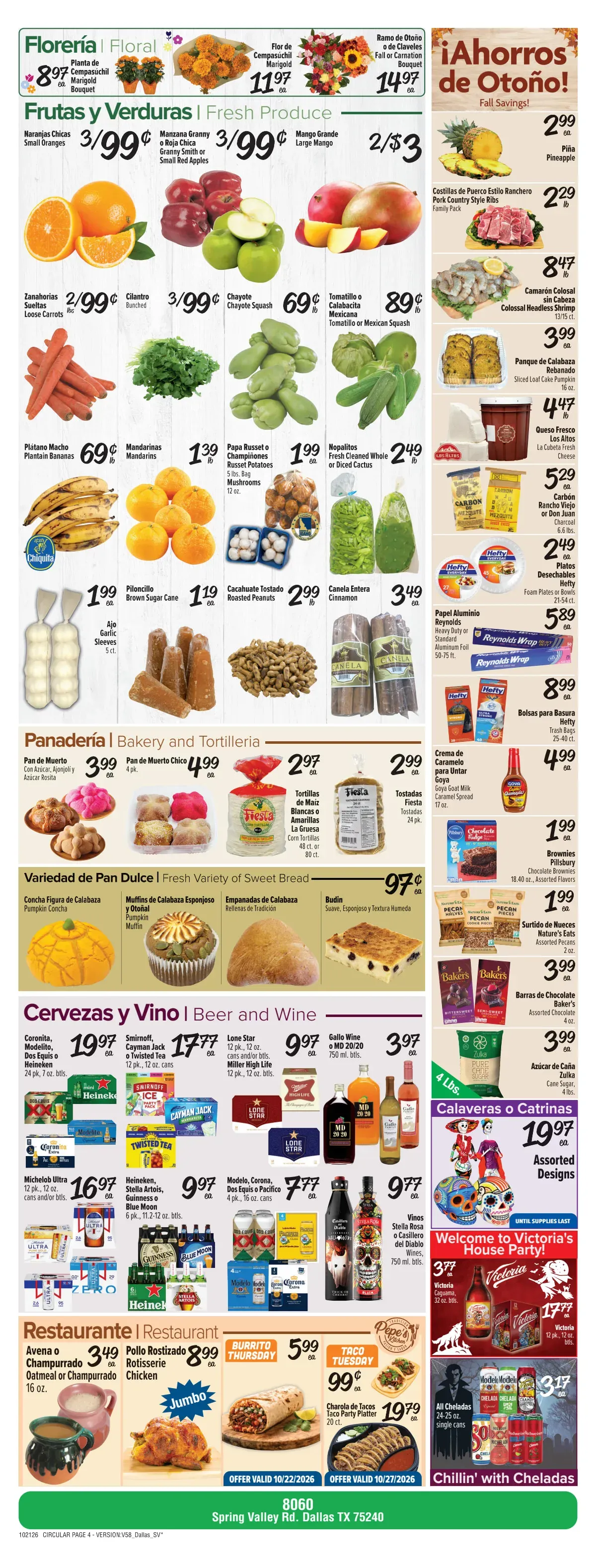 Weekly promotion Fiesta: 3 Días Ofertas de fin de Semana spanning from October 21 to October 27 2026 - Page 4 for Catalogue 365